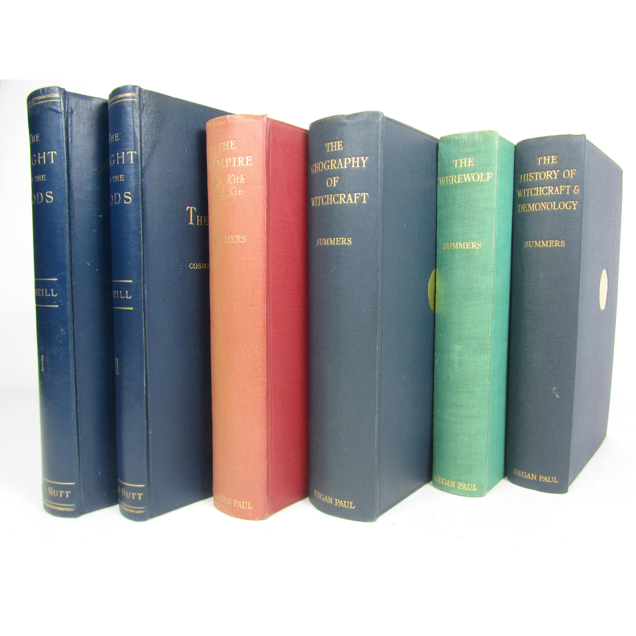 Witchcraft & Demonology, 6 volumes including Summers, Montague
