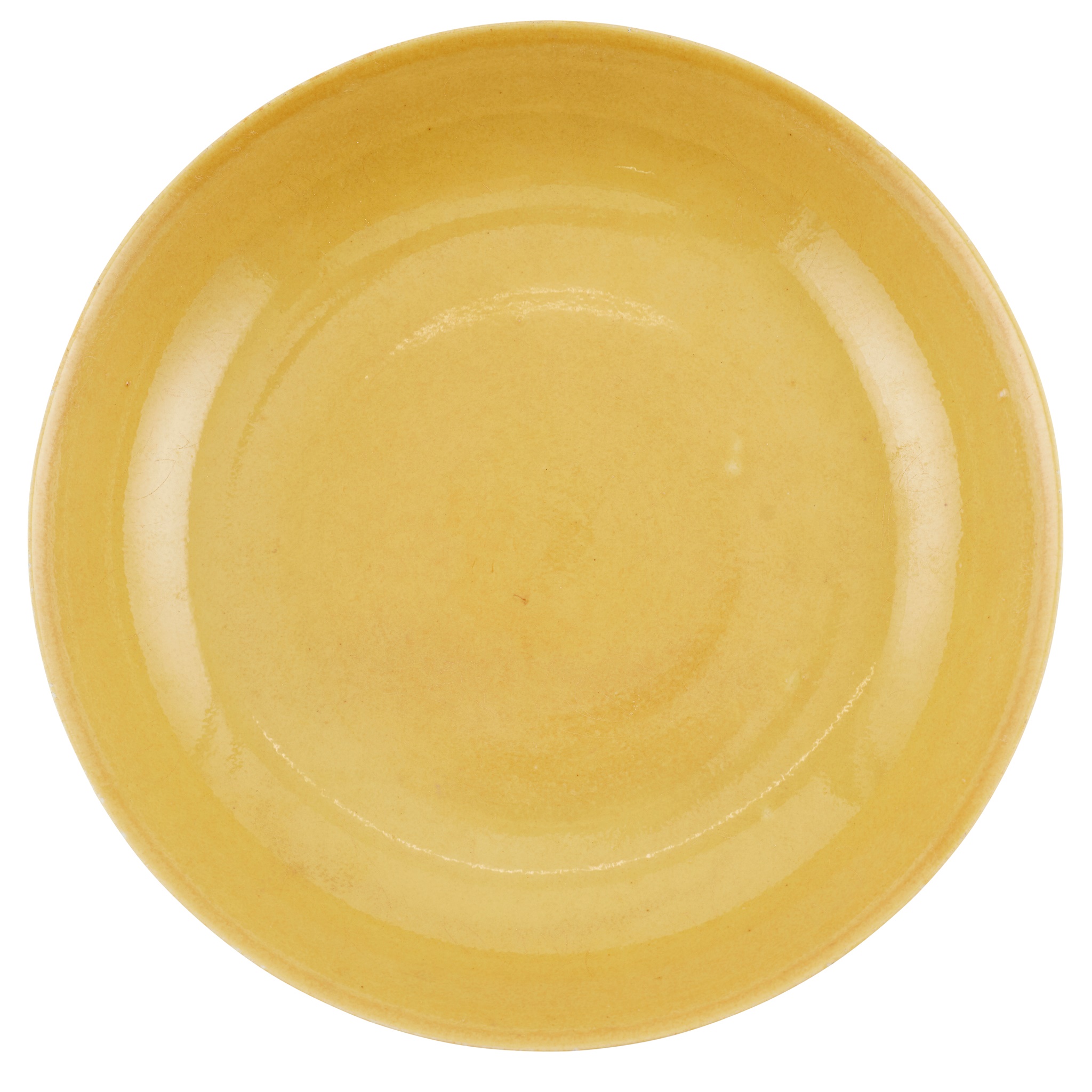 YELLOW-GLAZED PLATE