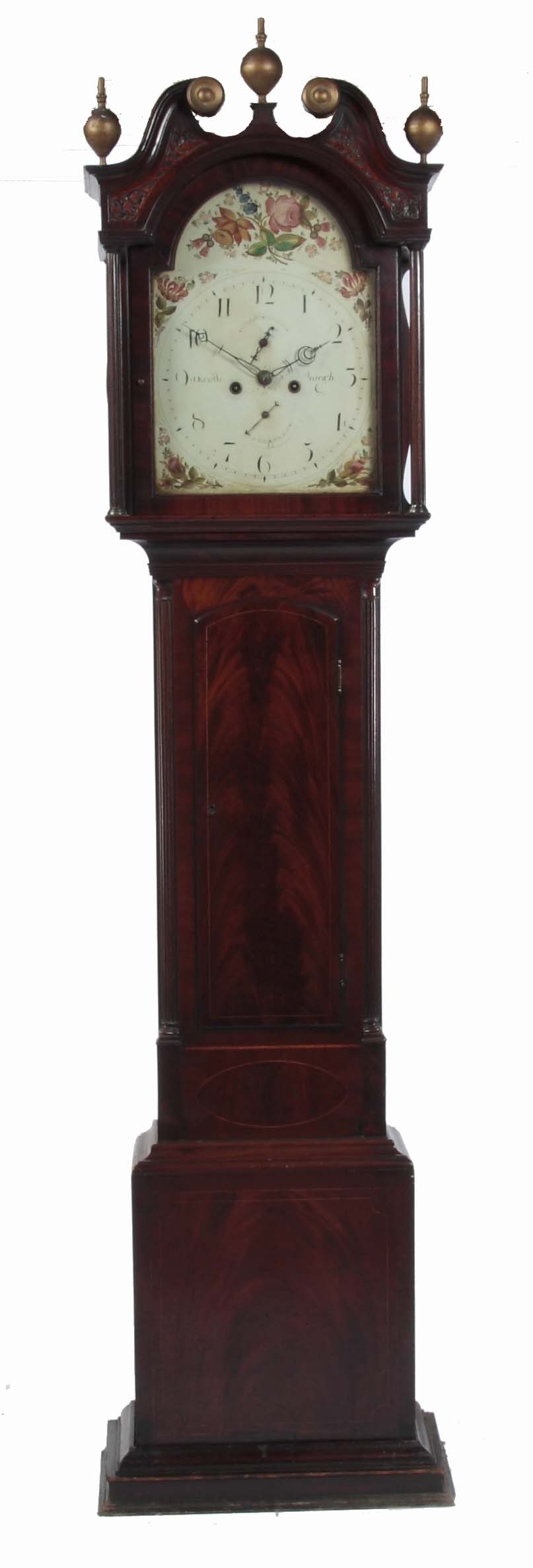 A George III mahogany eight day longcase clock indistinctly signed J. Keelle burgh ?