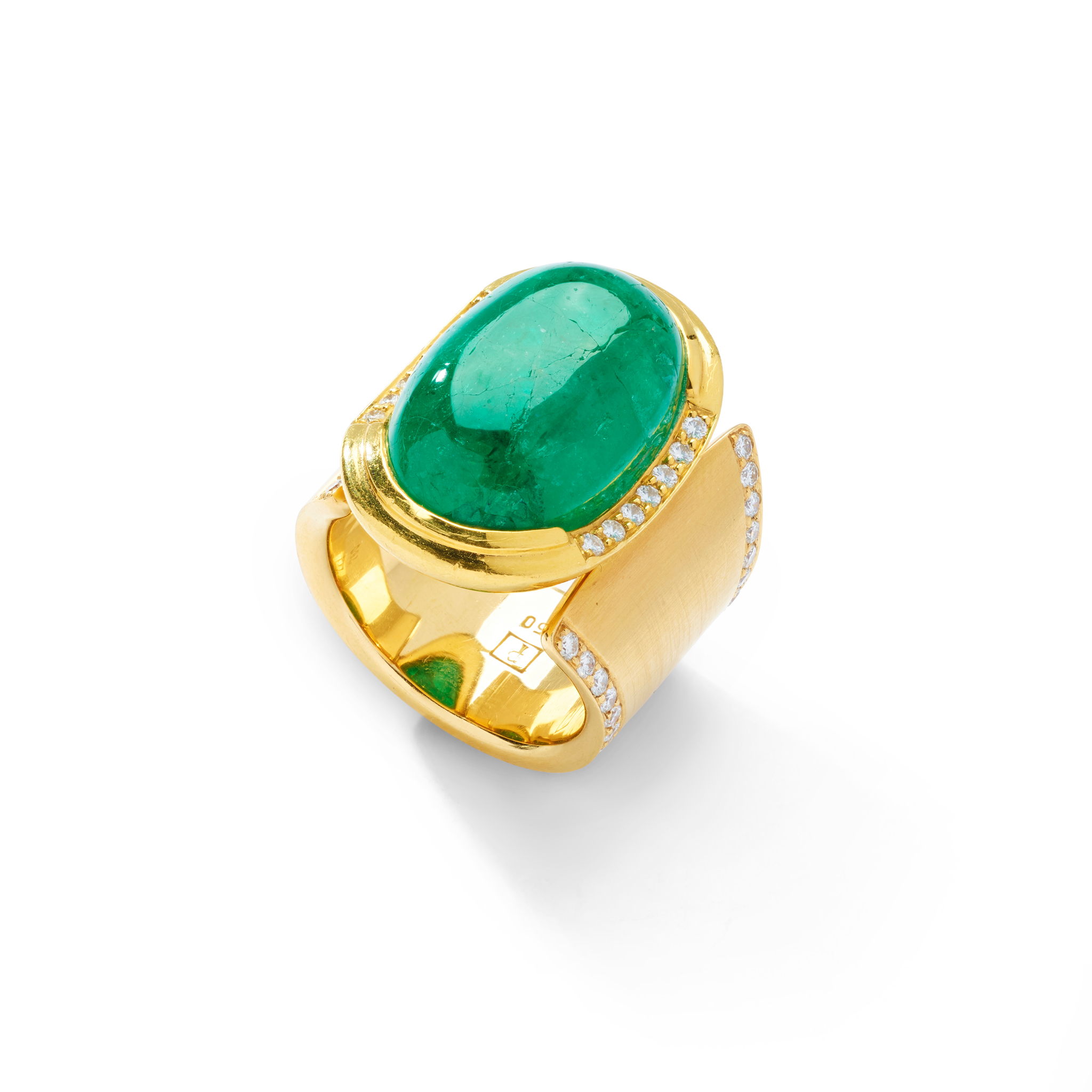 Peter Plöderl: An emerald and diamond cocktail ring