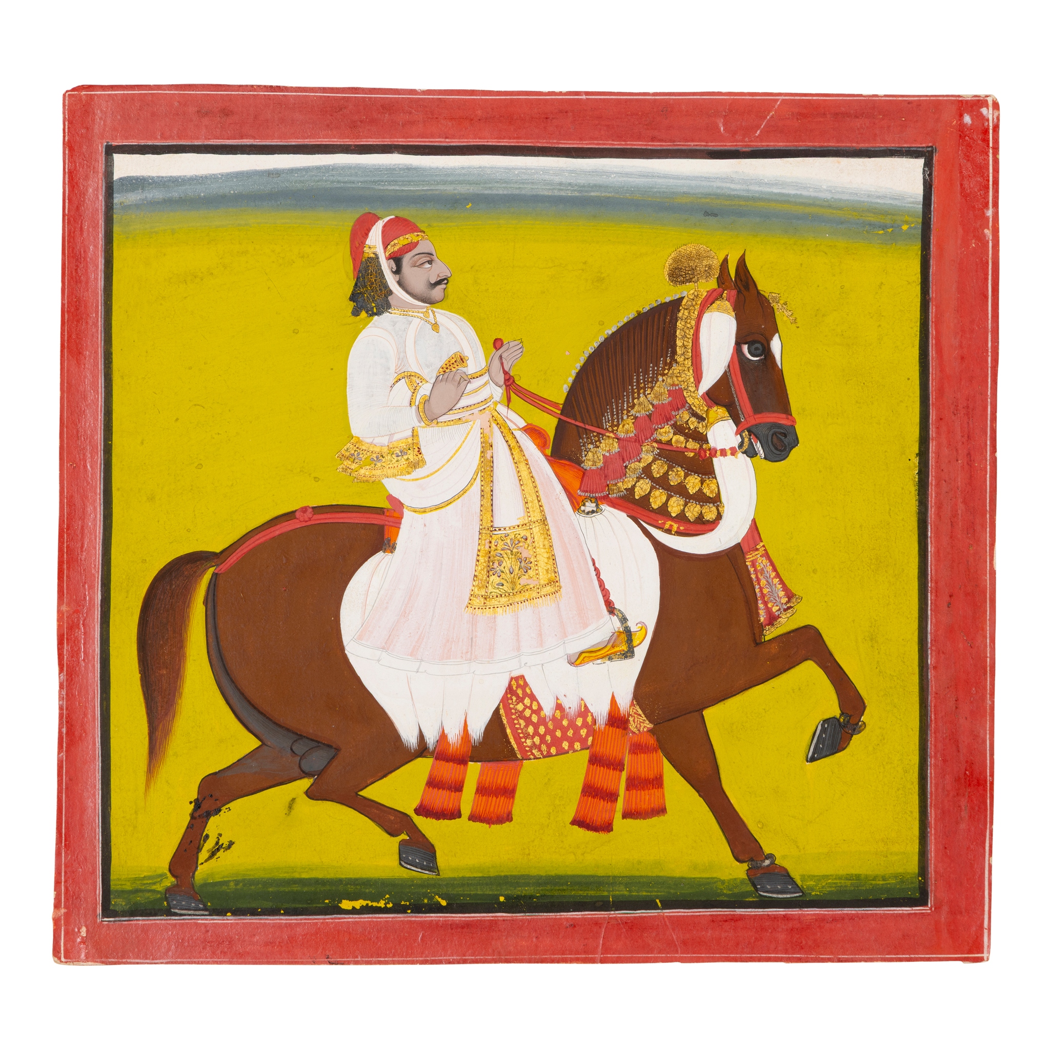 A RAJPUT EQUESTRIAN PORTRAIT