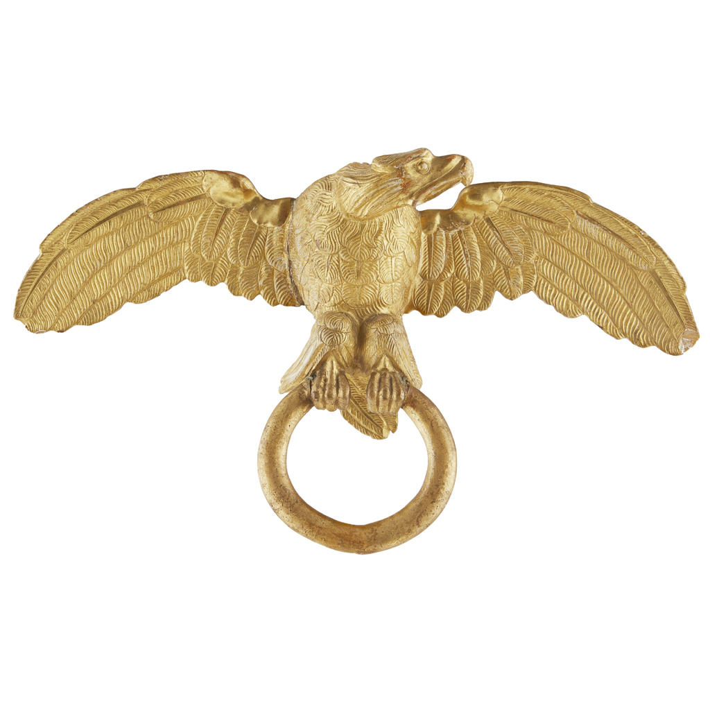CARVED GILTWOOD FIGURE OF AN EAGLE