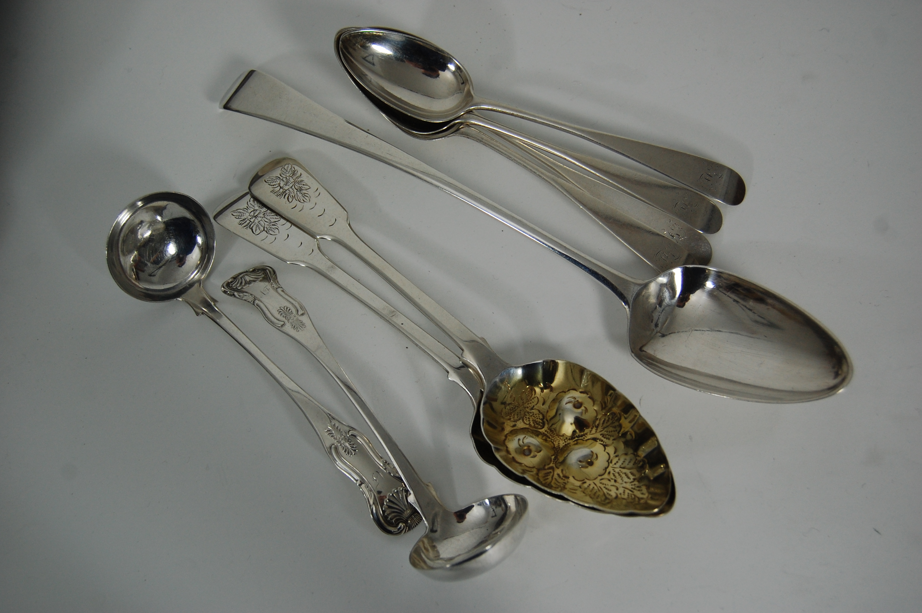 A collection of flatware