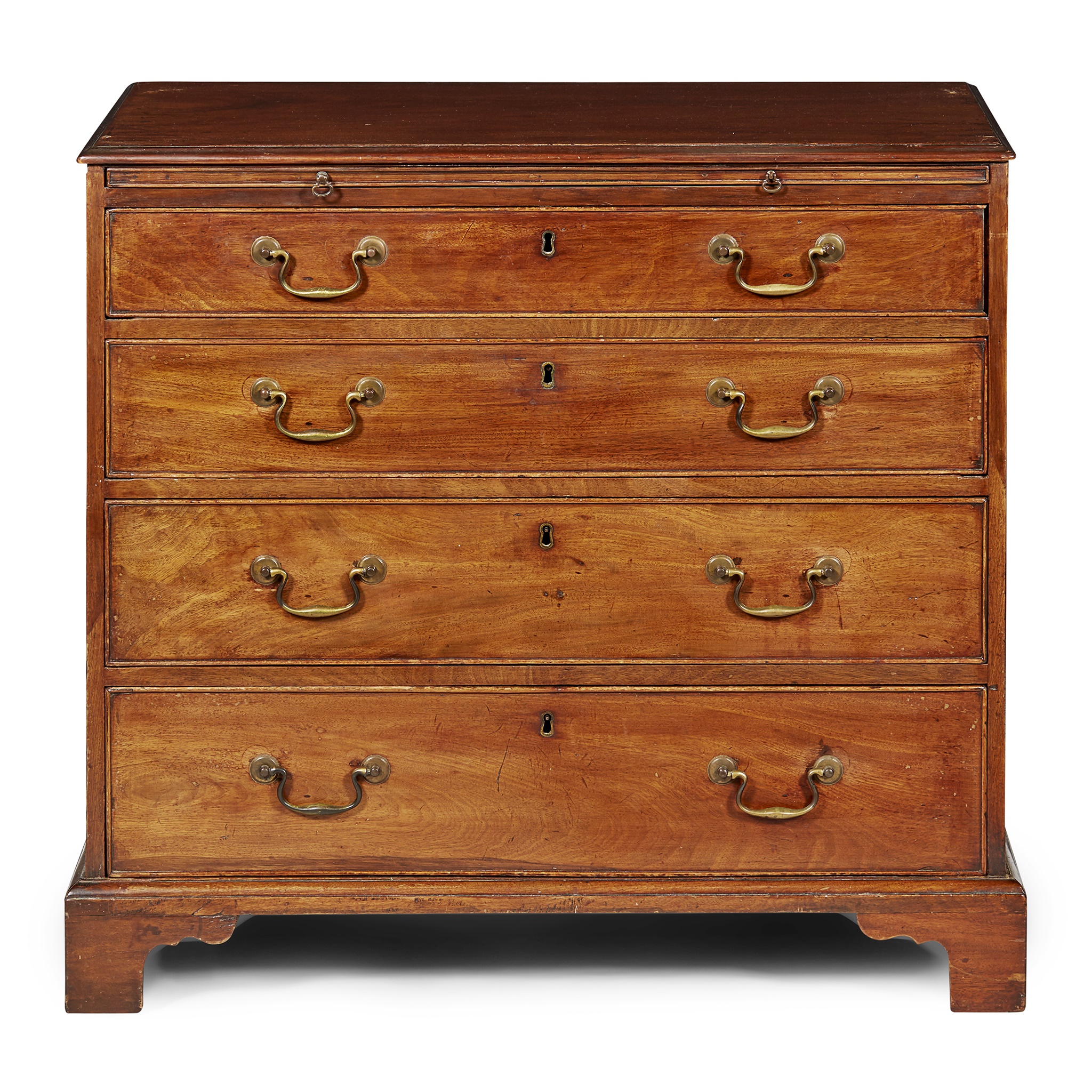 GEORGE III MAHOGANY CHEST OF DRAWERS