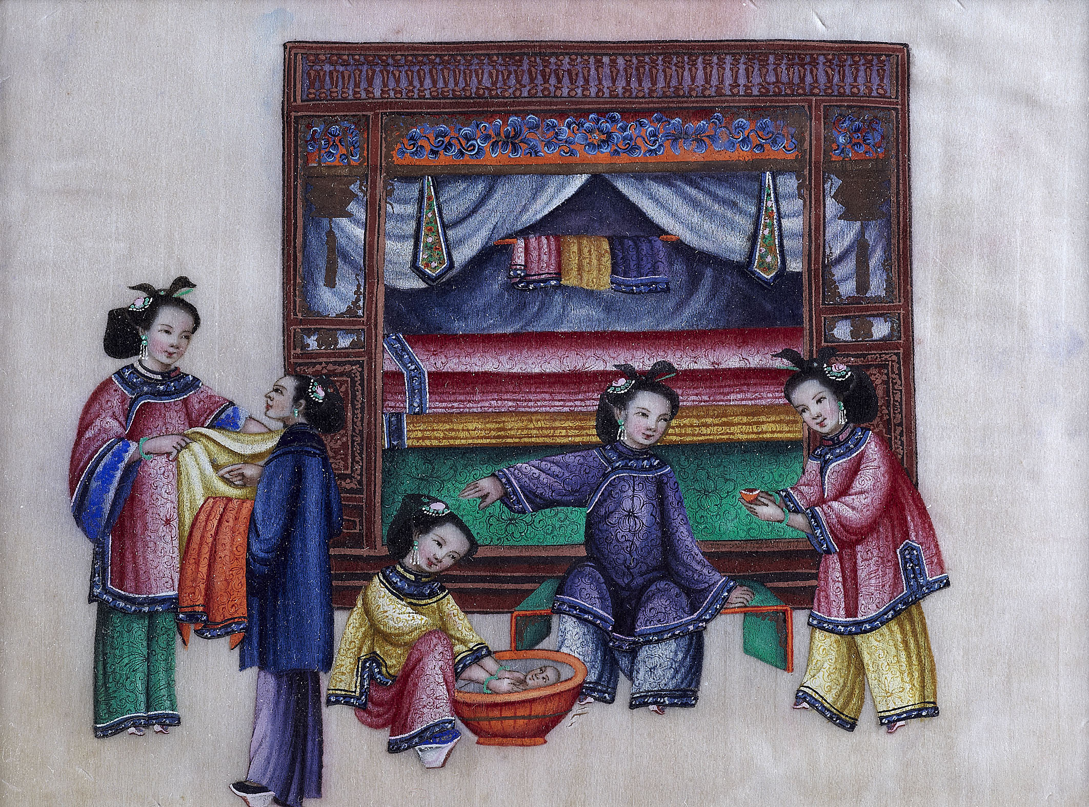 CHINESE RICE PAPER PAINTING