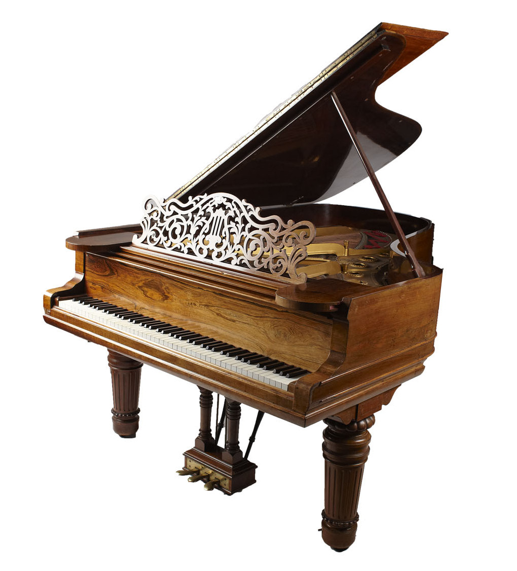 STEINWAY ROSEWOOD CASE BABY GRAND PIANO