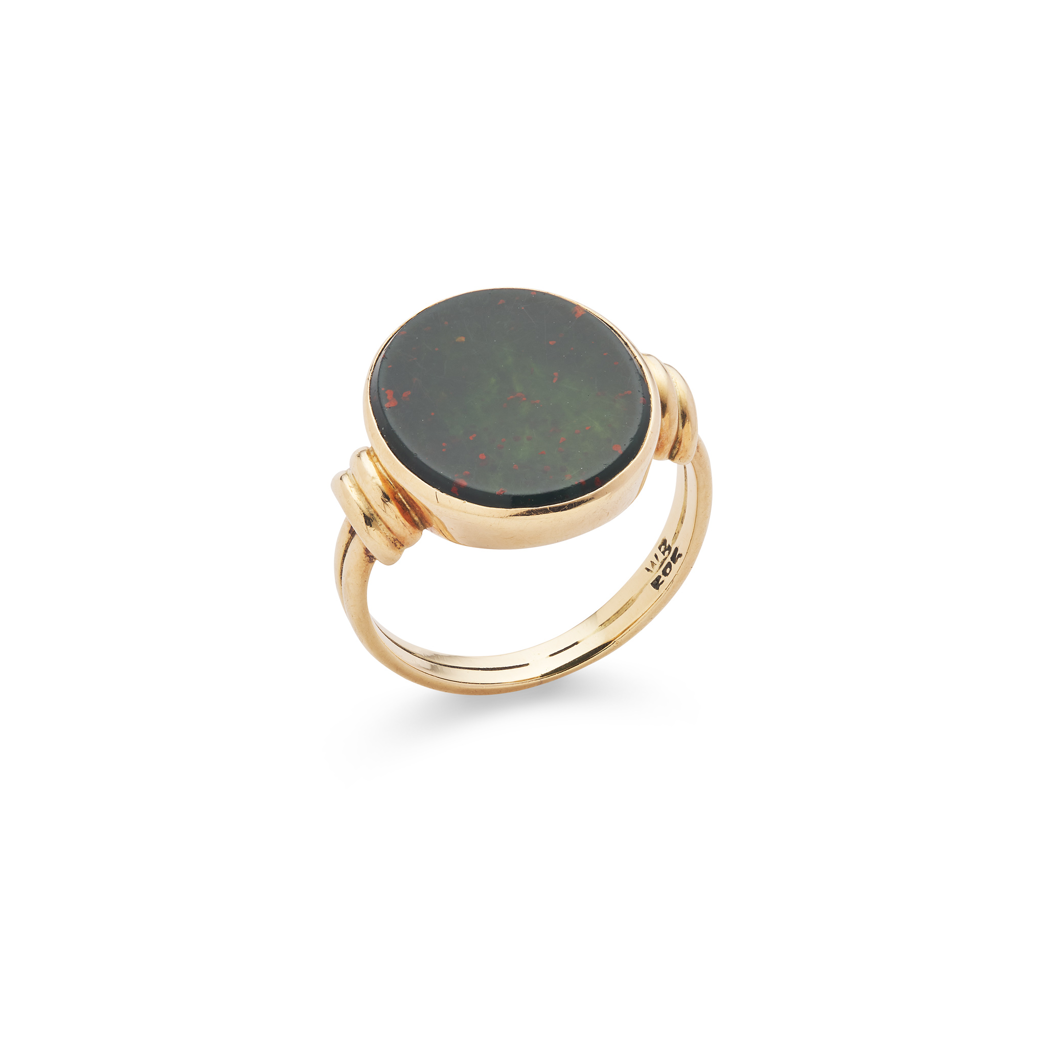 An agate signet ring