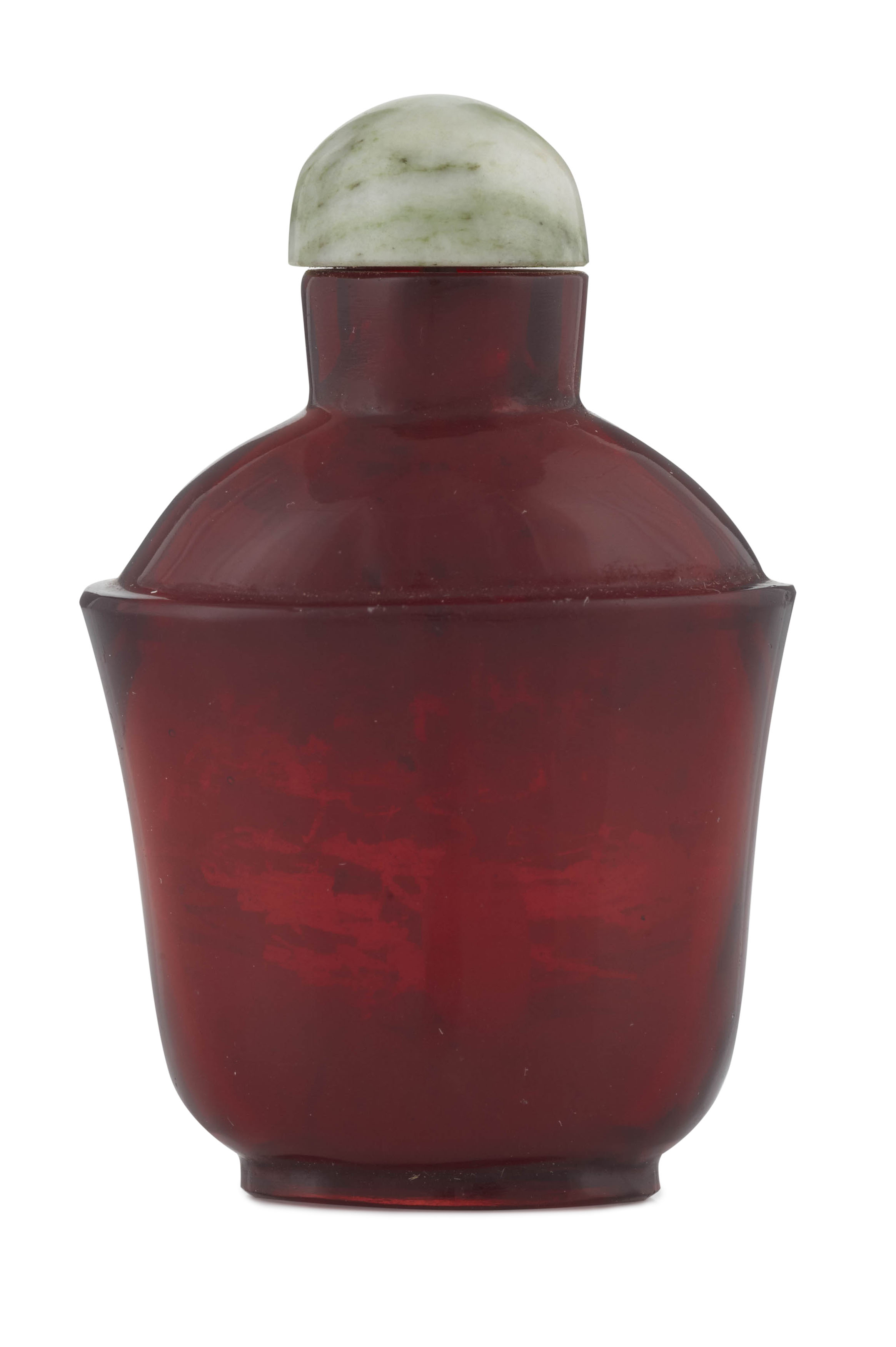 CHINESE AMBER SNUFF BOTTLE