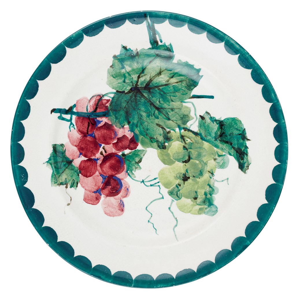 A WEMYSS WARE PLATE