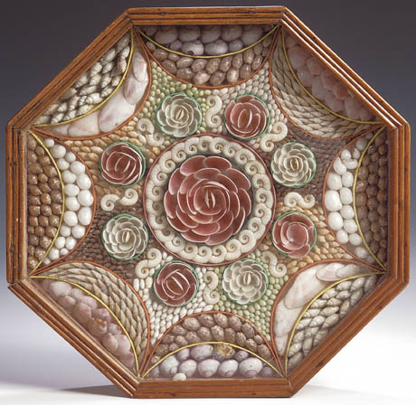 A 19th century octagonal sailor's valentine,