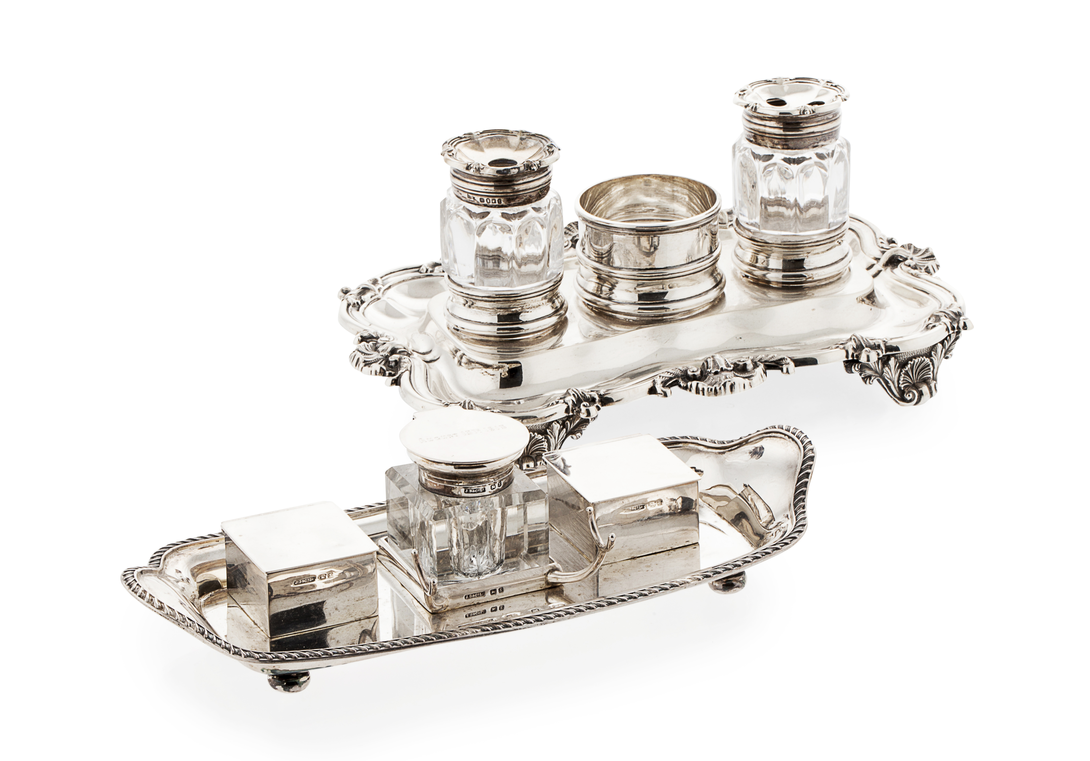 A William IV inkstand