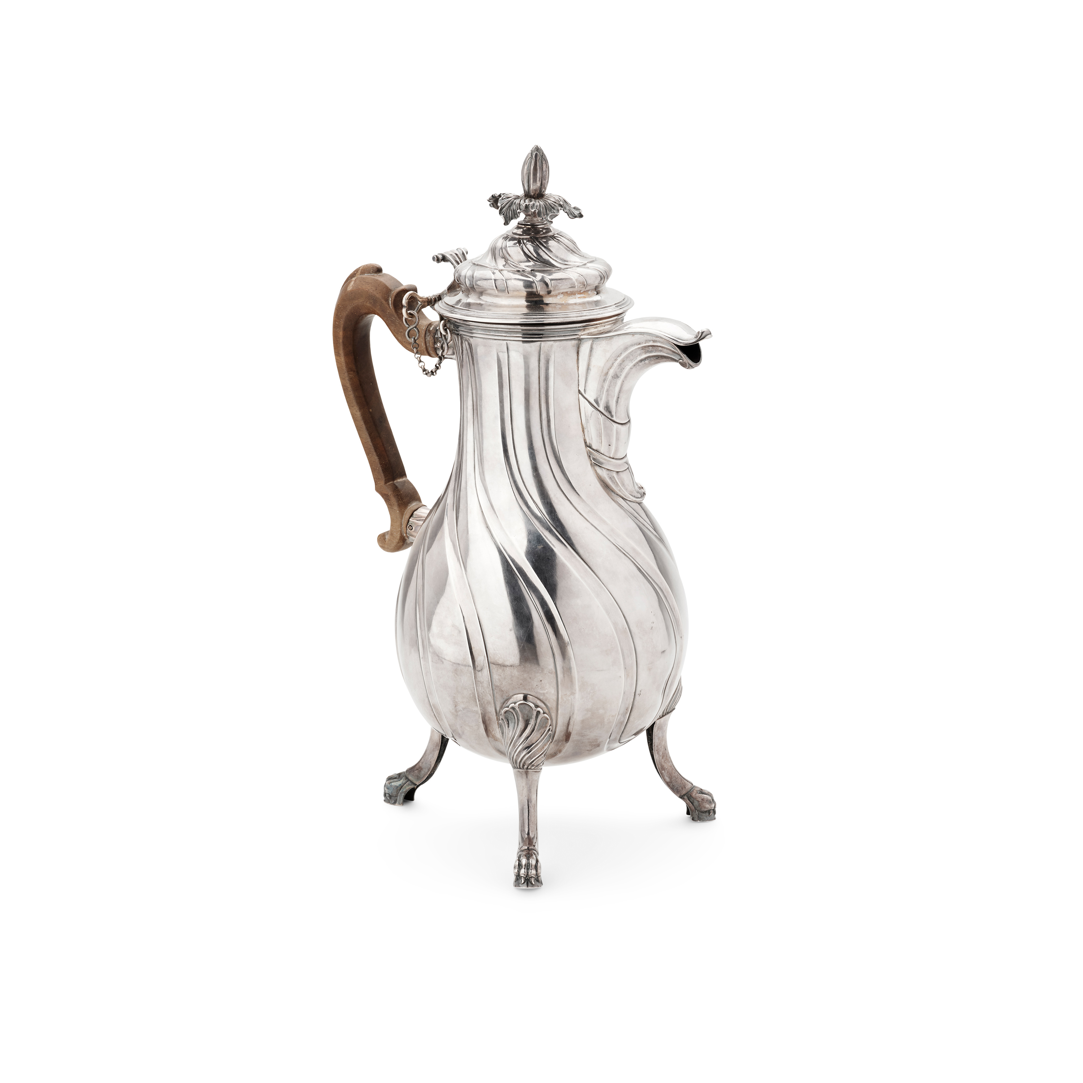 A LATE 18TH CENTURY BELGIAN COFFEE POT