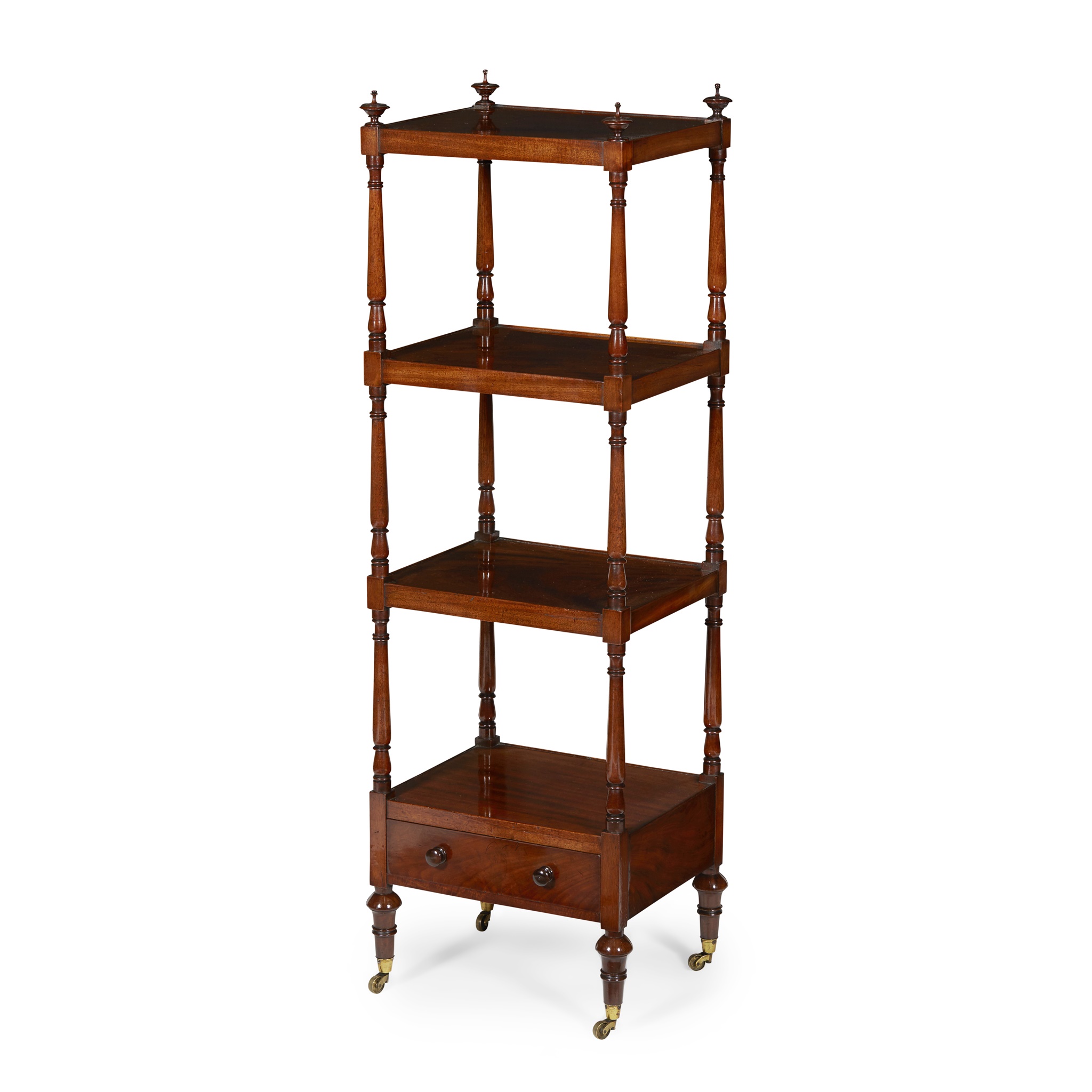 REGENCY MAHOGANY WHATNOT