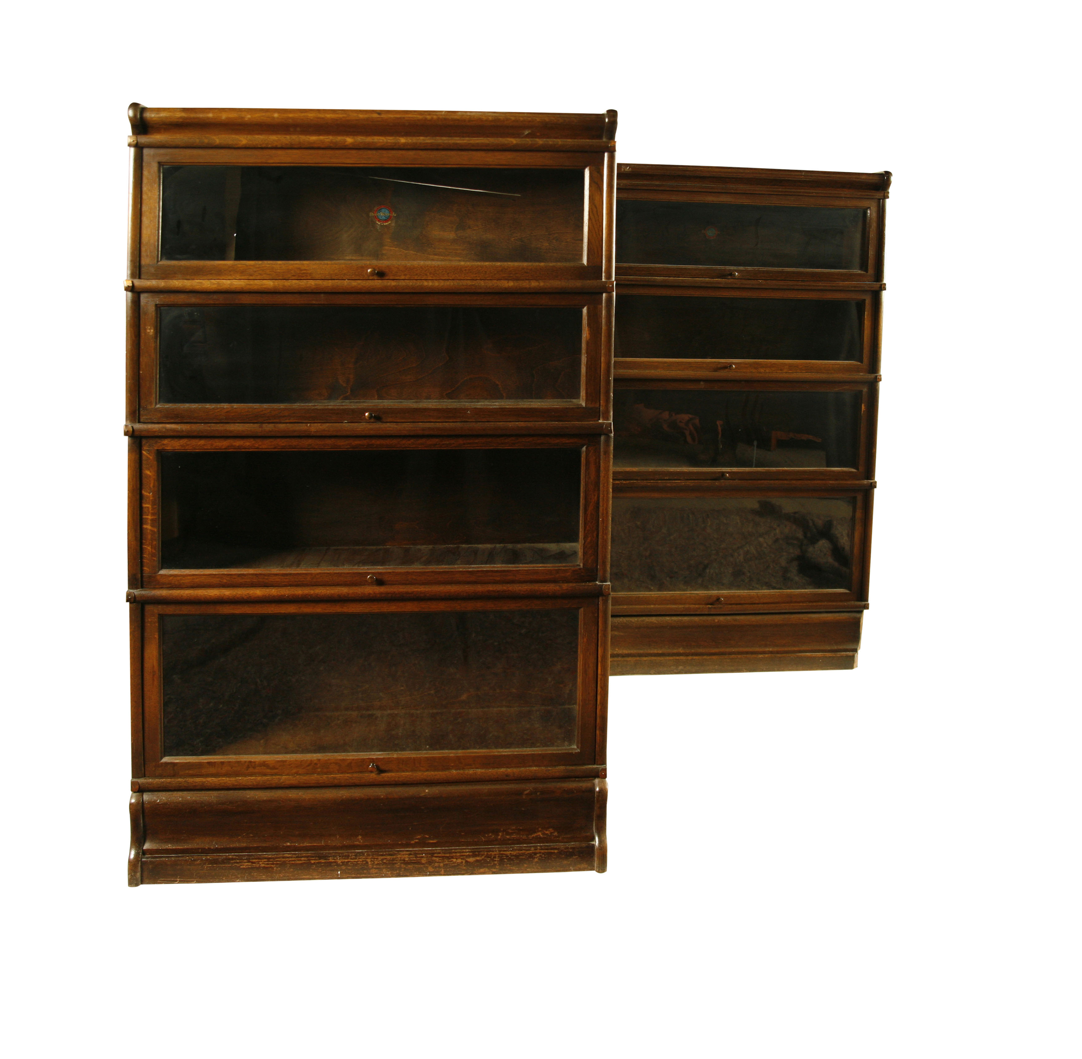 PAIR OF GLOBE WERNICKE SECTIONAL BOOK CASES