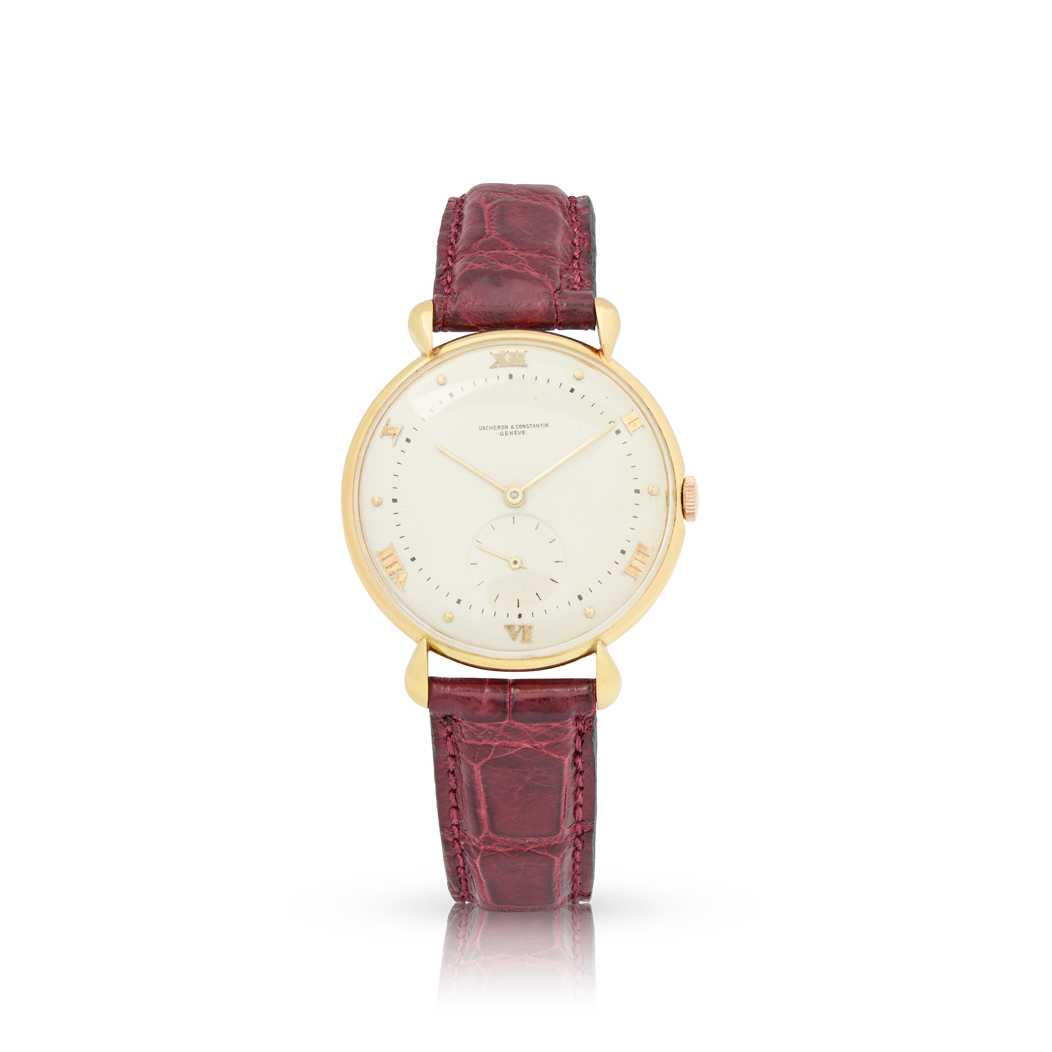Vacheron Constantin. An unusual 18k yellow gold mechanical wristwatch with tear-drop lugs