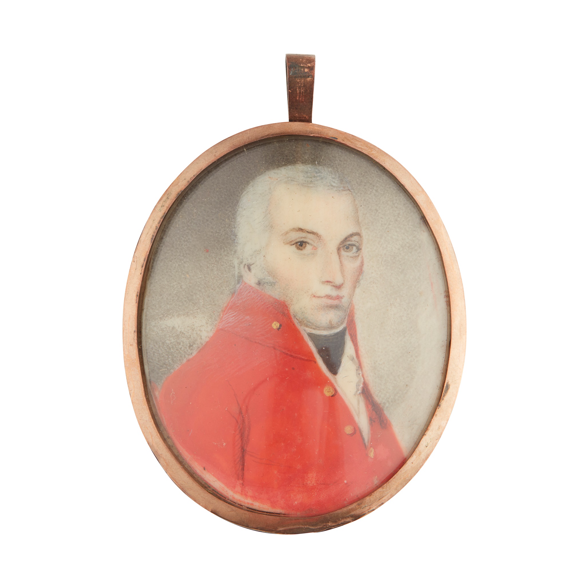ENGLISH SCHOOL, PORTRAIT MINIATURE OF A GENTLEMAN FROM THE STEVENSON FAMILY