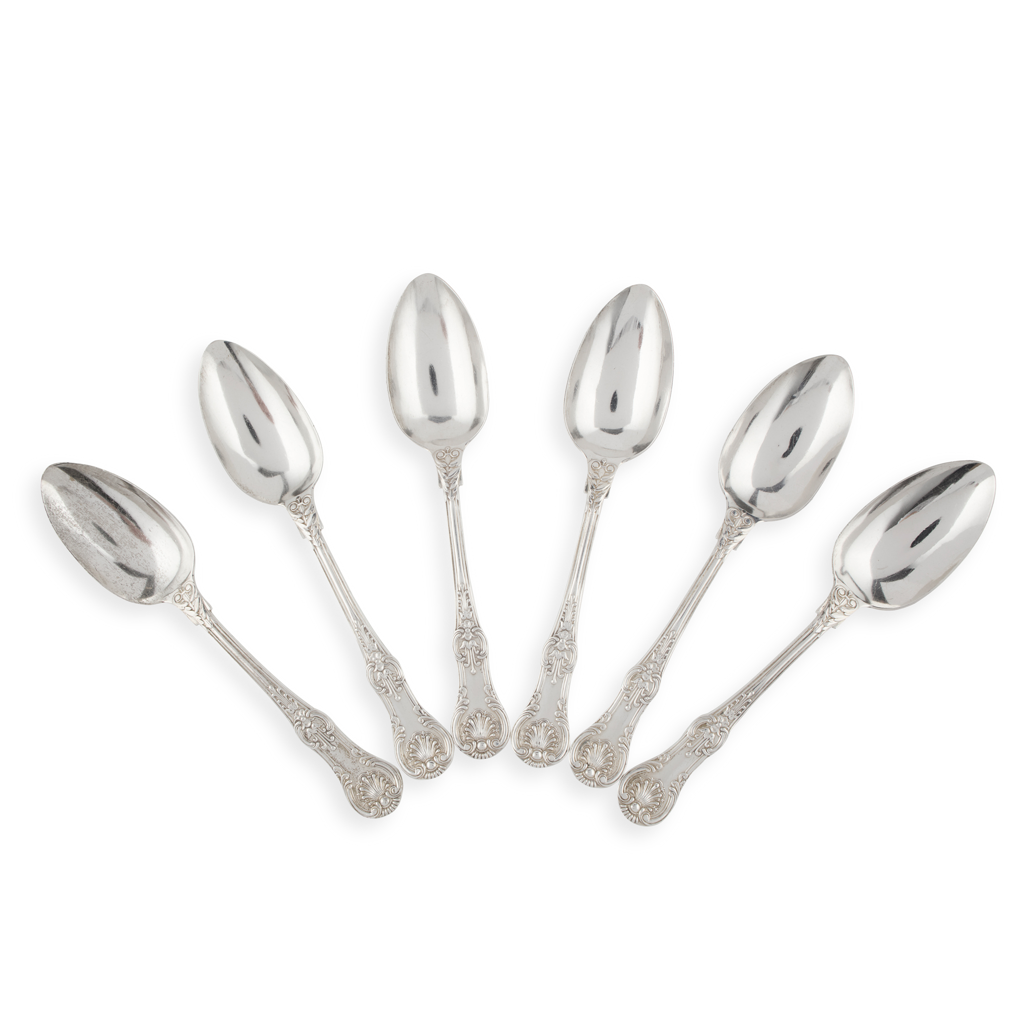 A SET OF SIX VICTORIAN TABLESPOONS