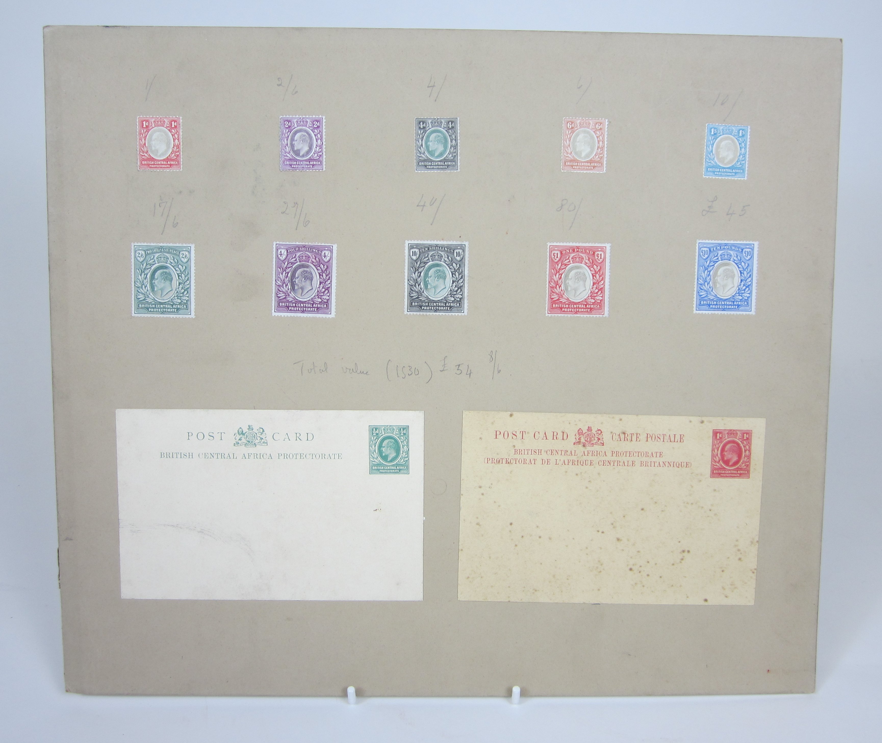 GROUP OF PRESENTATION VICTORIAN AND EDWARD VII STAMPS
