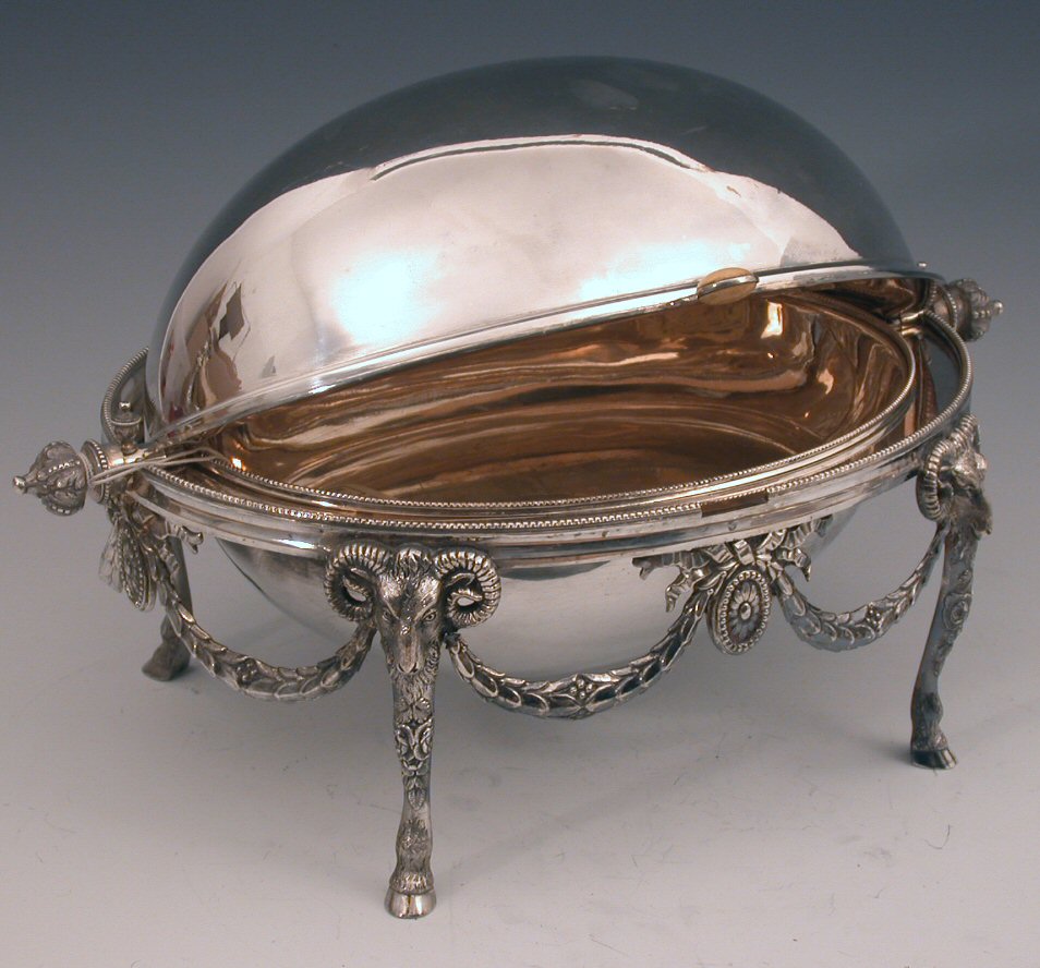 A Victorian plated breakfast dish