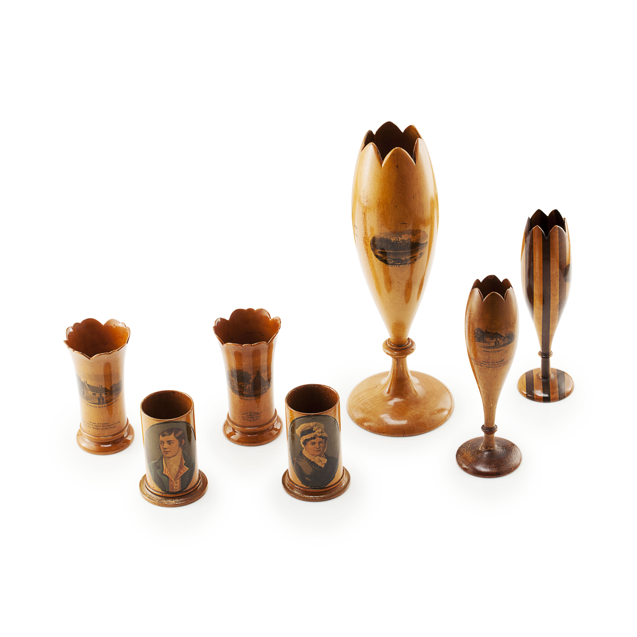 A LARGE GROUP OF MAUCHLINE WARE