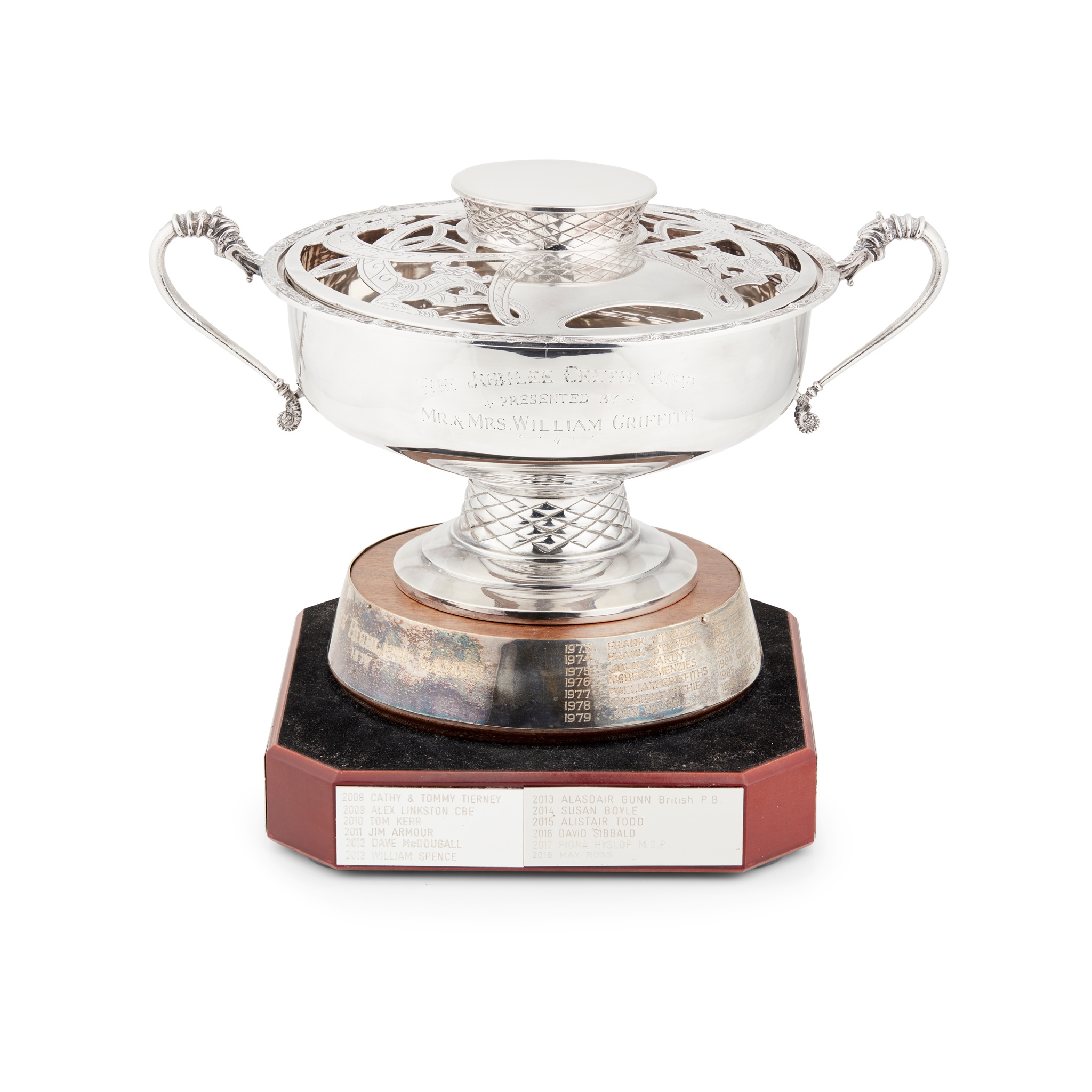 A 1970s presentation twin-handled cup