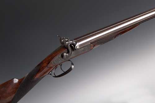 A good 14 bore double barrel percussion sporting gun