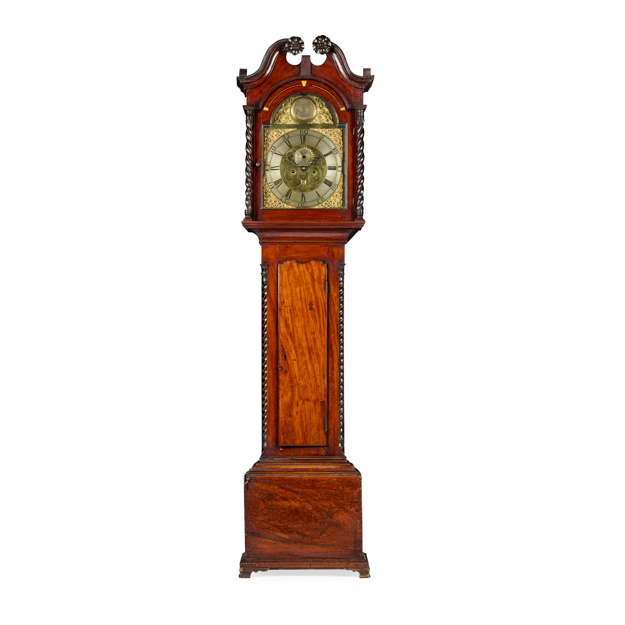 SCOTTISH GEORGE III MAHOAGNY LONGCASE CLOCK, MATTHEW WYLLIE, PAISLEY