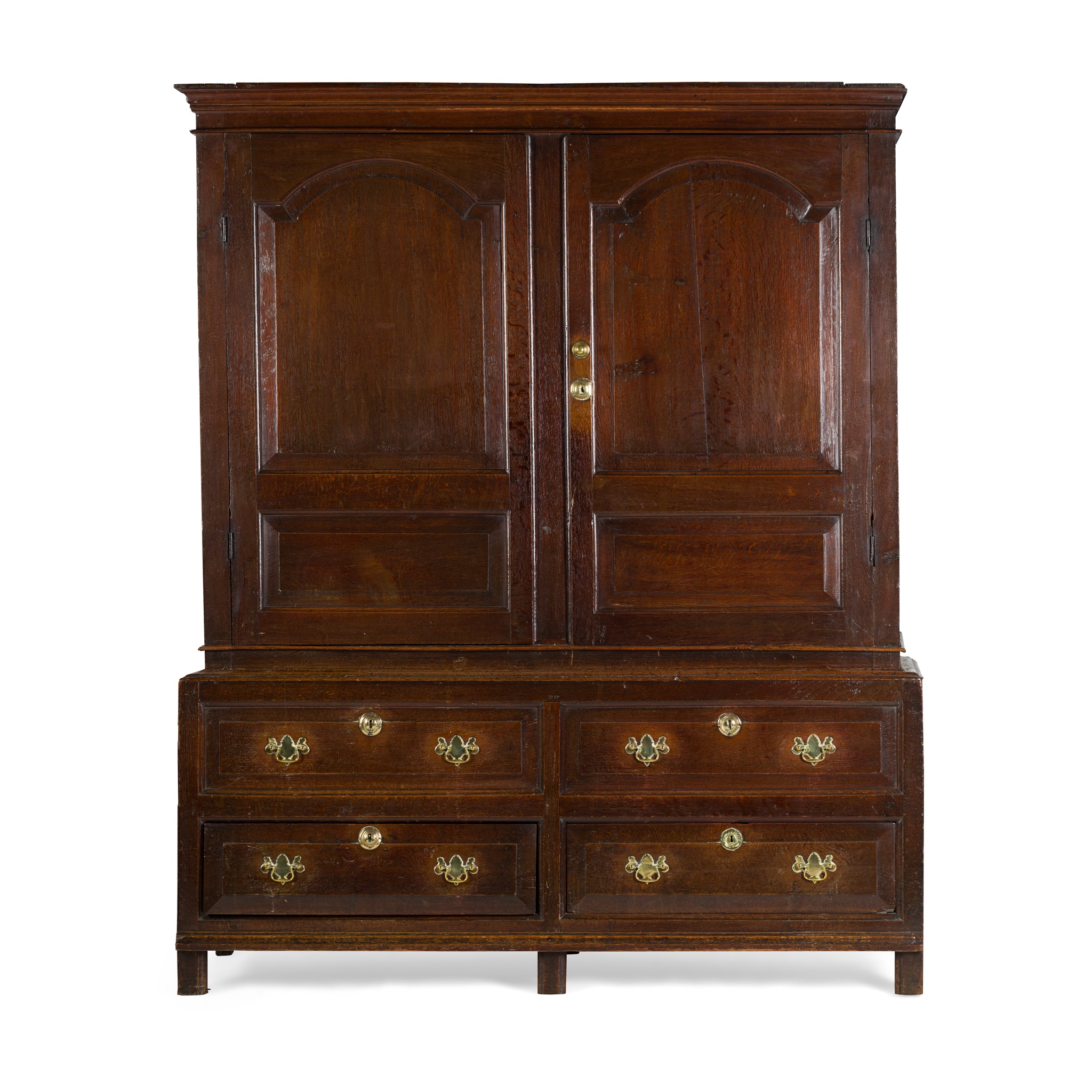 GEORGIAN OAK LIVERY CUPBOARD