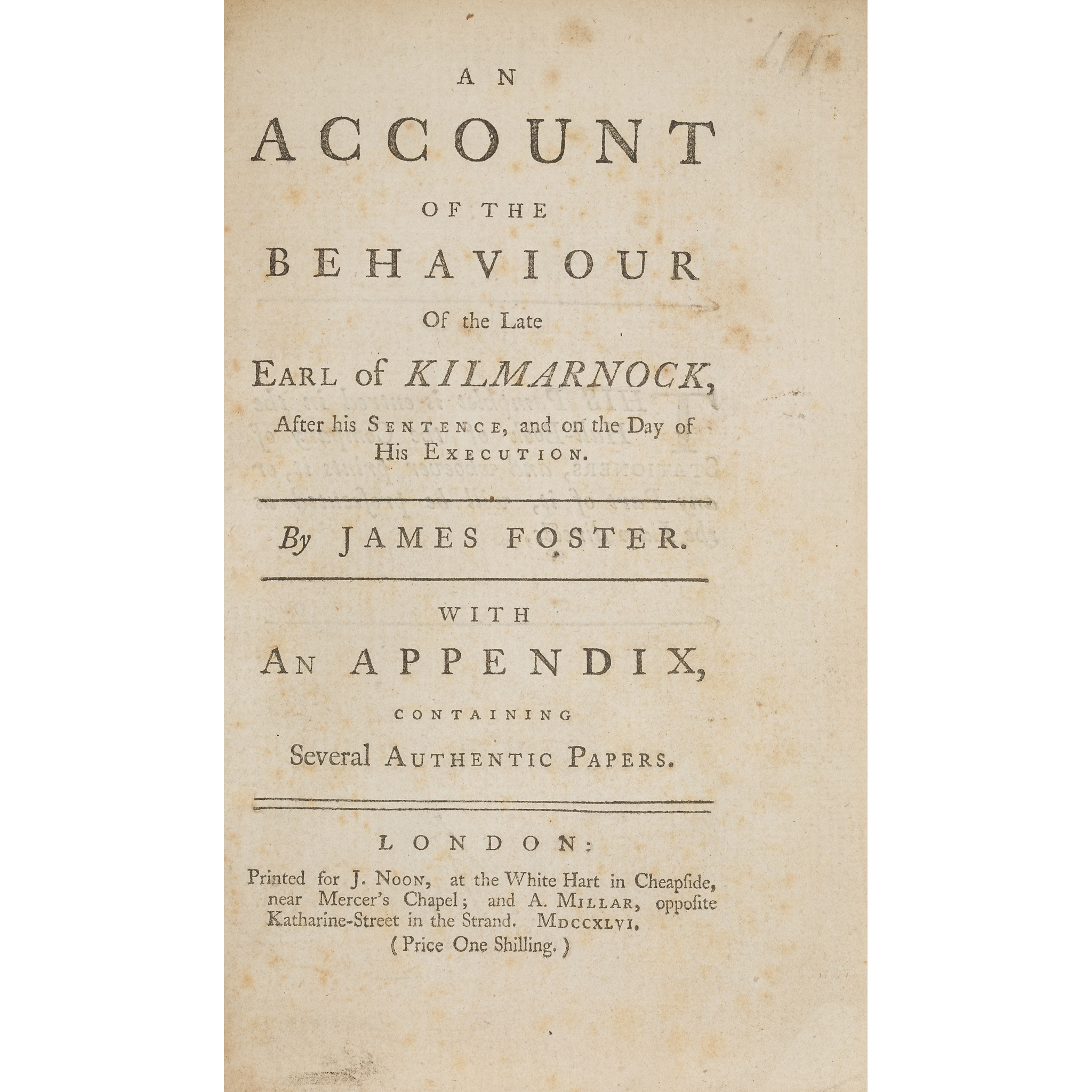 JACOBITE PAMPHLETS - 1746