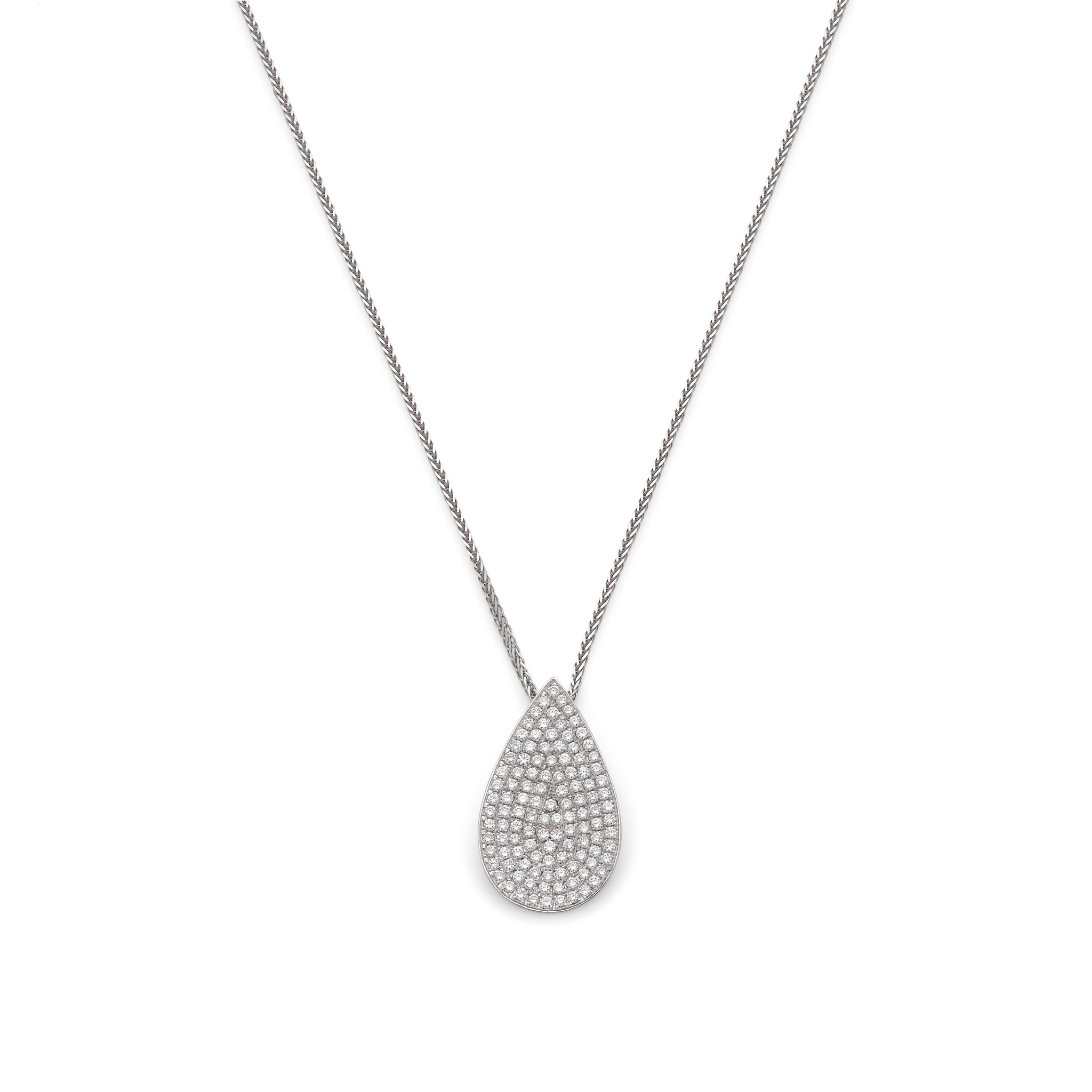 A diamond pendant necklace