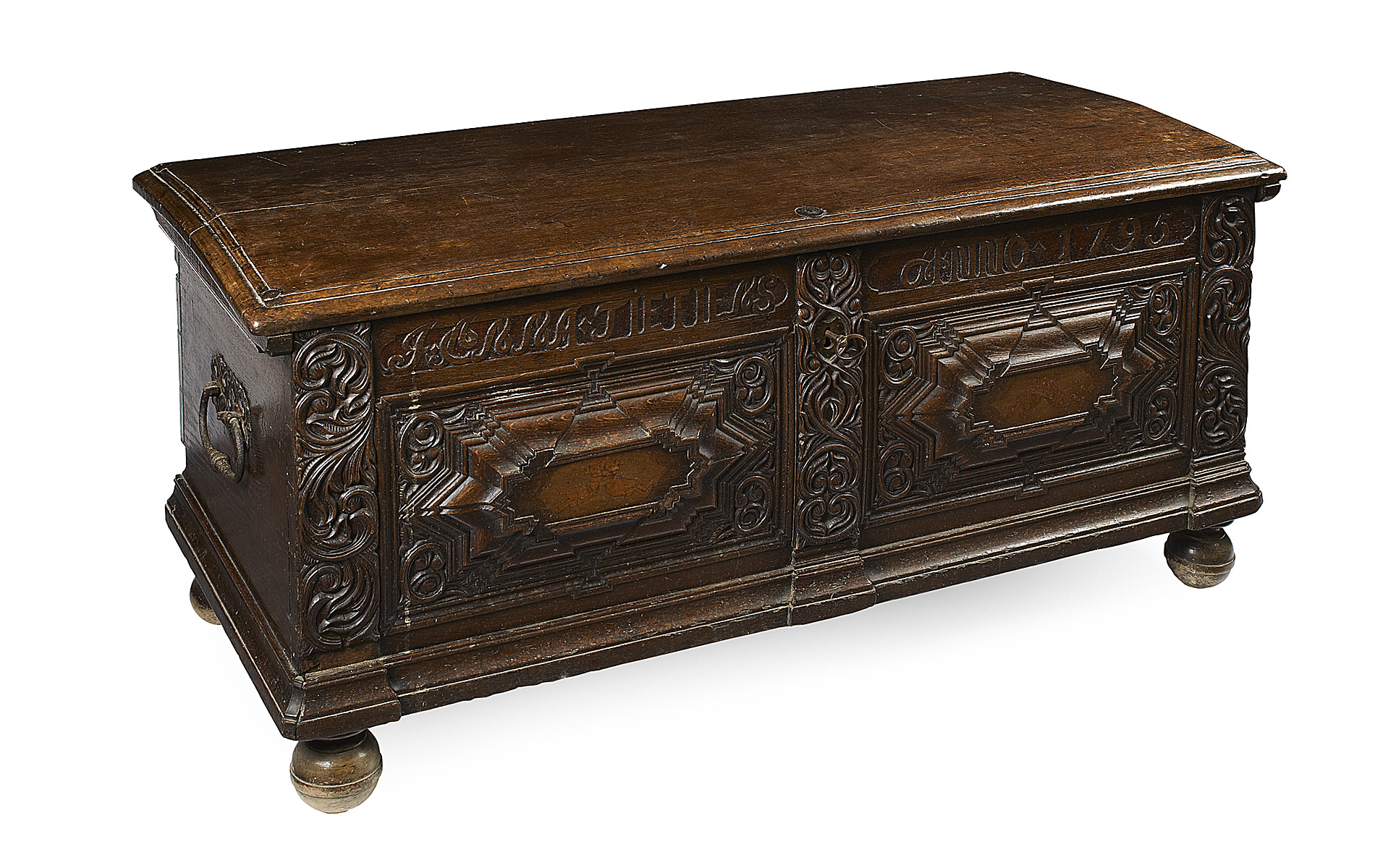 ITALIAN CARVED OAK CASSONE