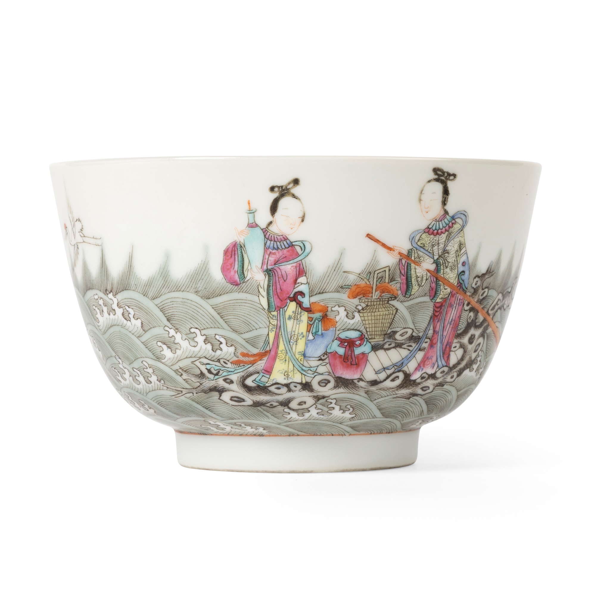 FAMILLE ROSE 'IMMORTALS' BOWL