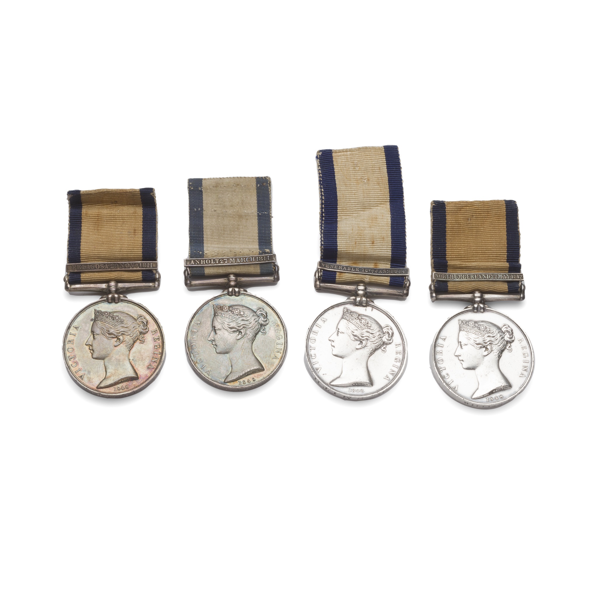 A group of four Victorian Naval General Service medals