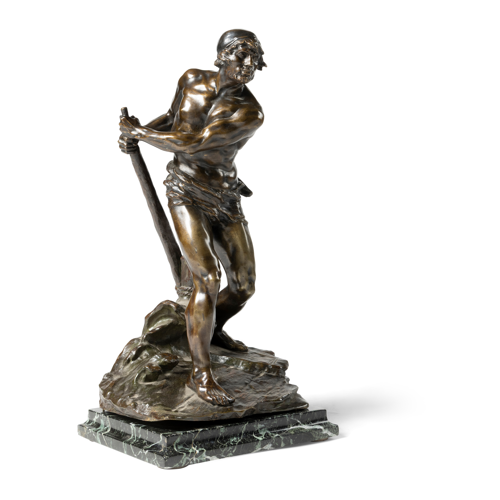 A BRONZE FIGURE GROUP OF CHARON, GEORGES COLIN (FRENCH 1876 - 1917)