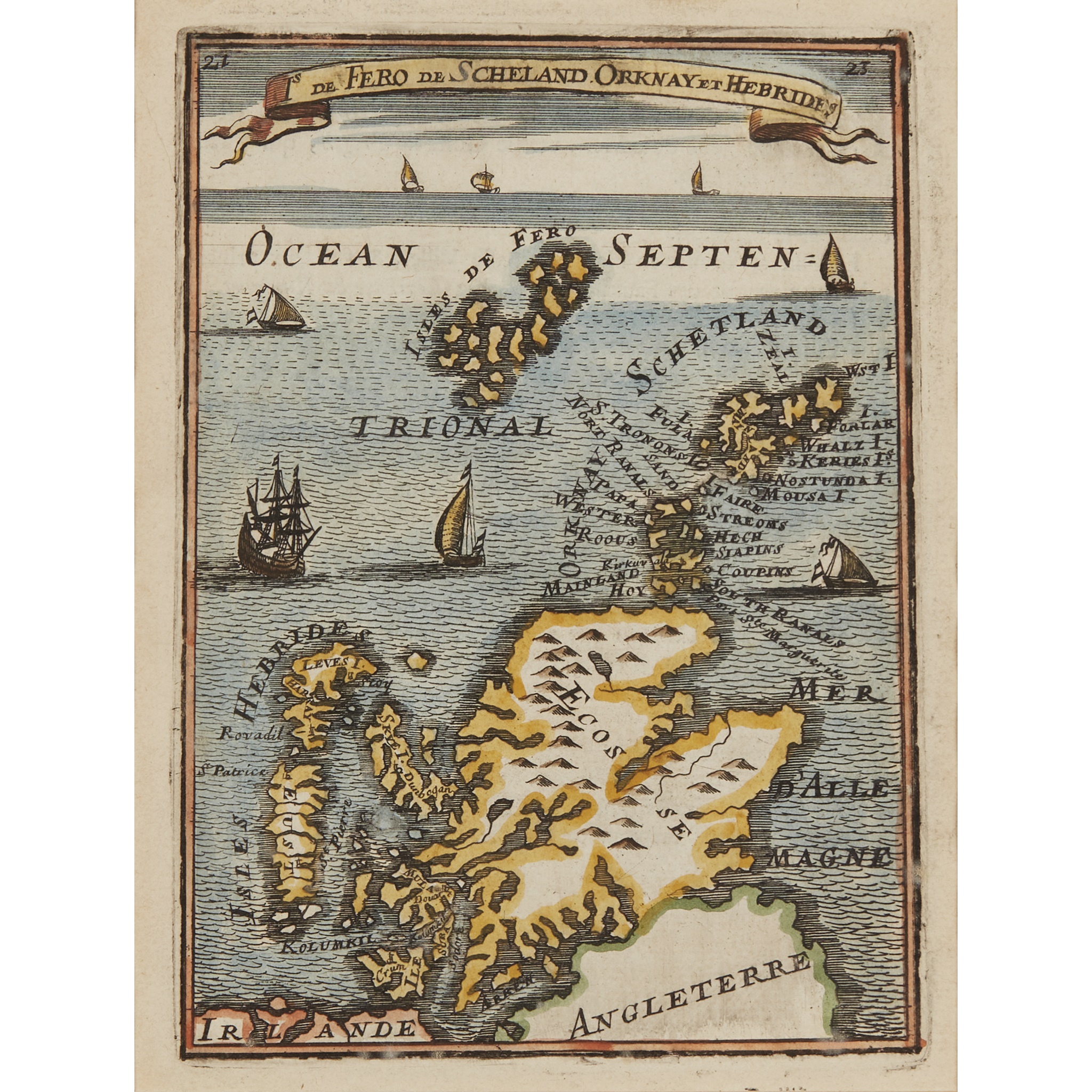 6 framed maps and 1 volume