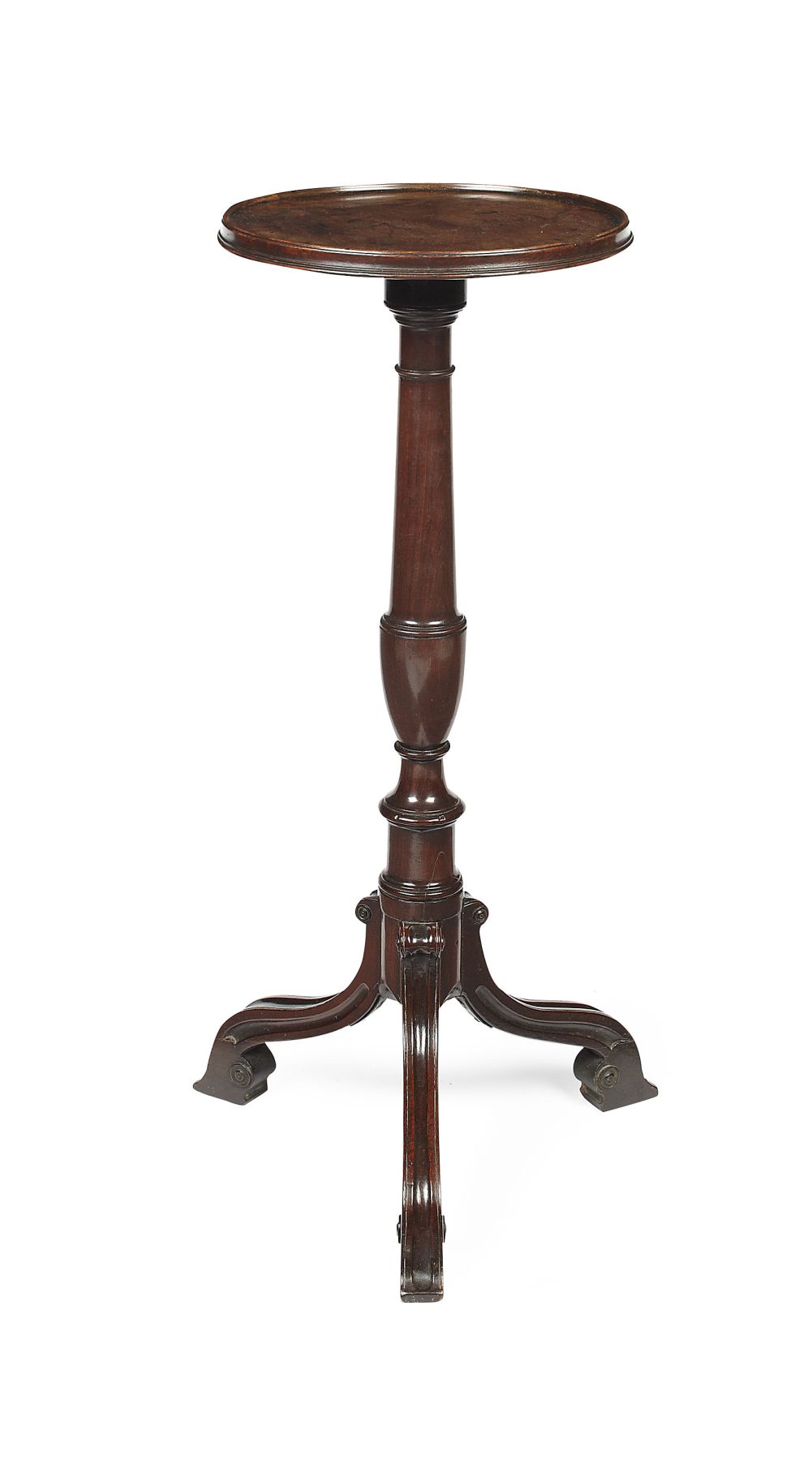 GOOD GEORGE III MAHOGANY KETTLE STAND
