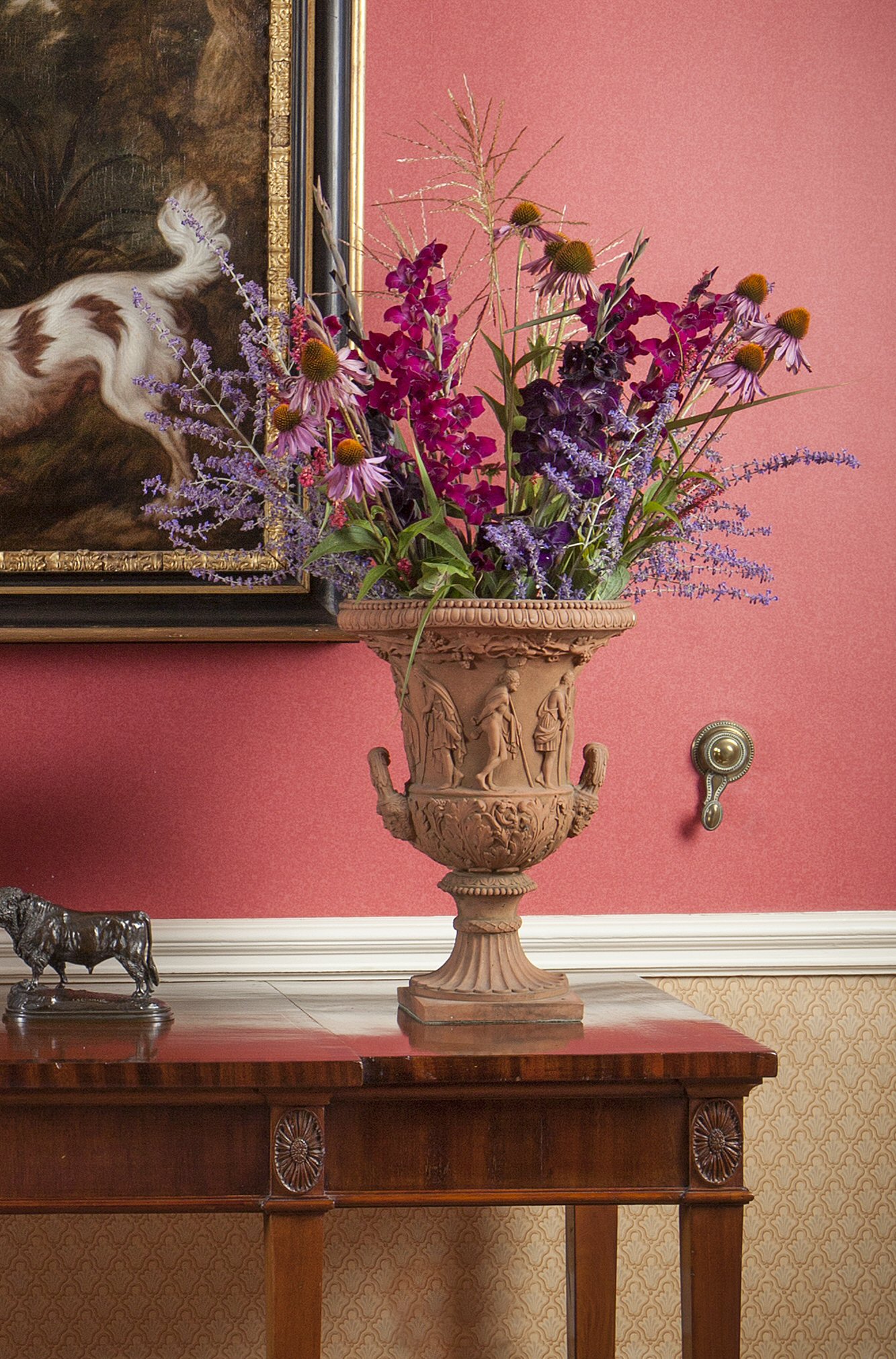 PAIR OF TERRACOTTA URNS