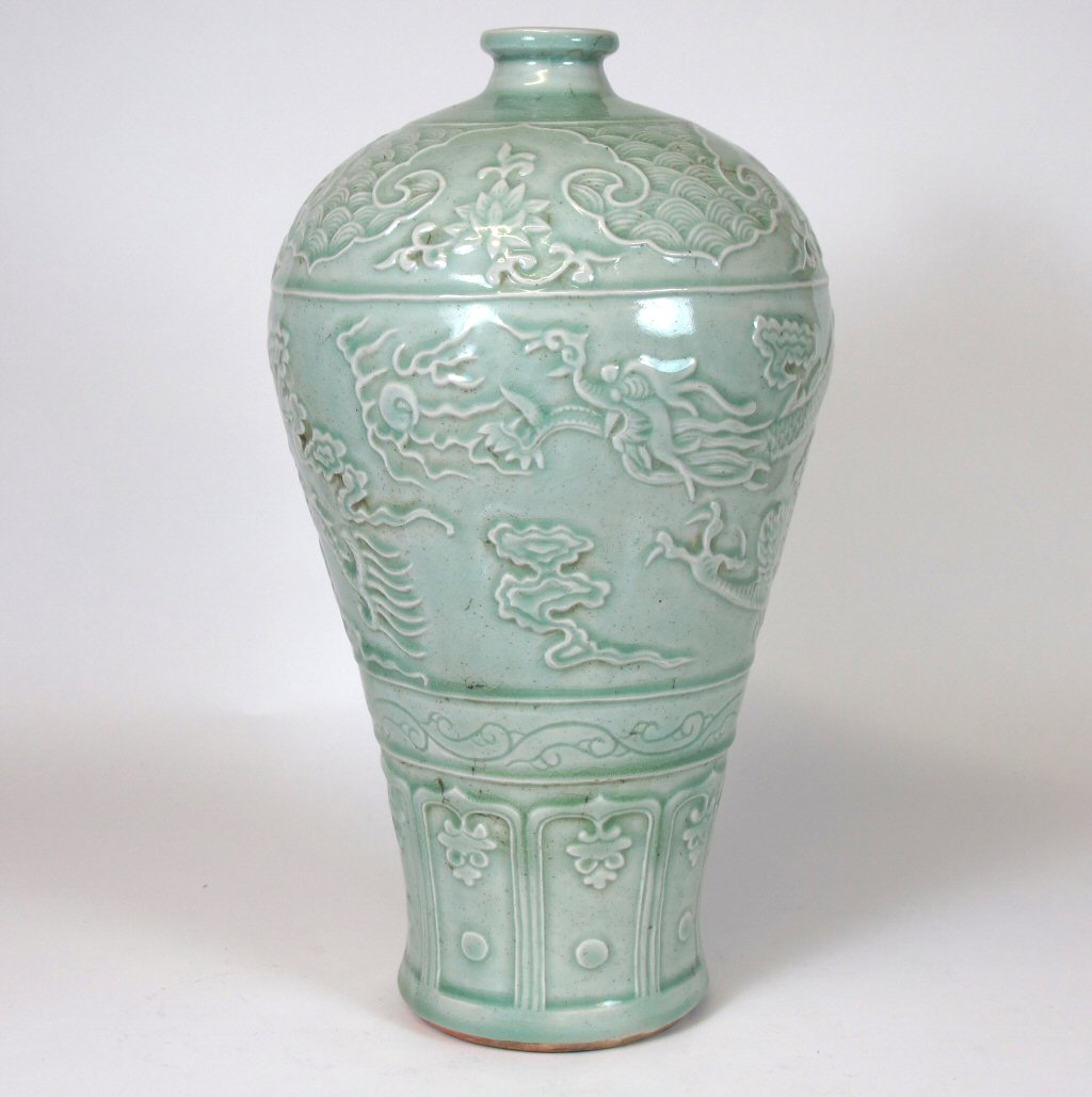 A Chinese celadon vase
