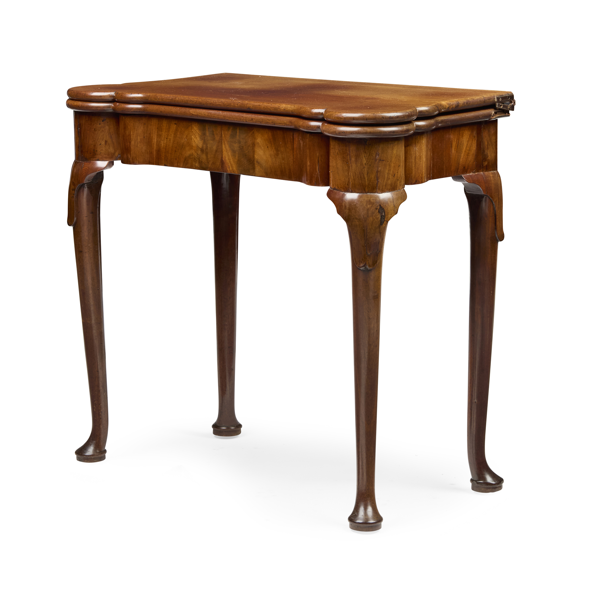 GEORGE II MAHOGANY CARD TABLE
