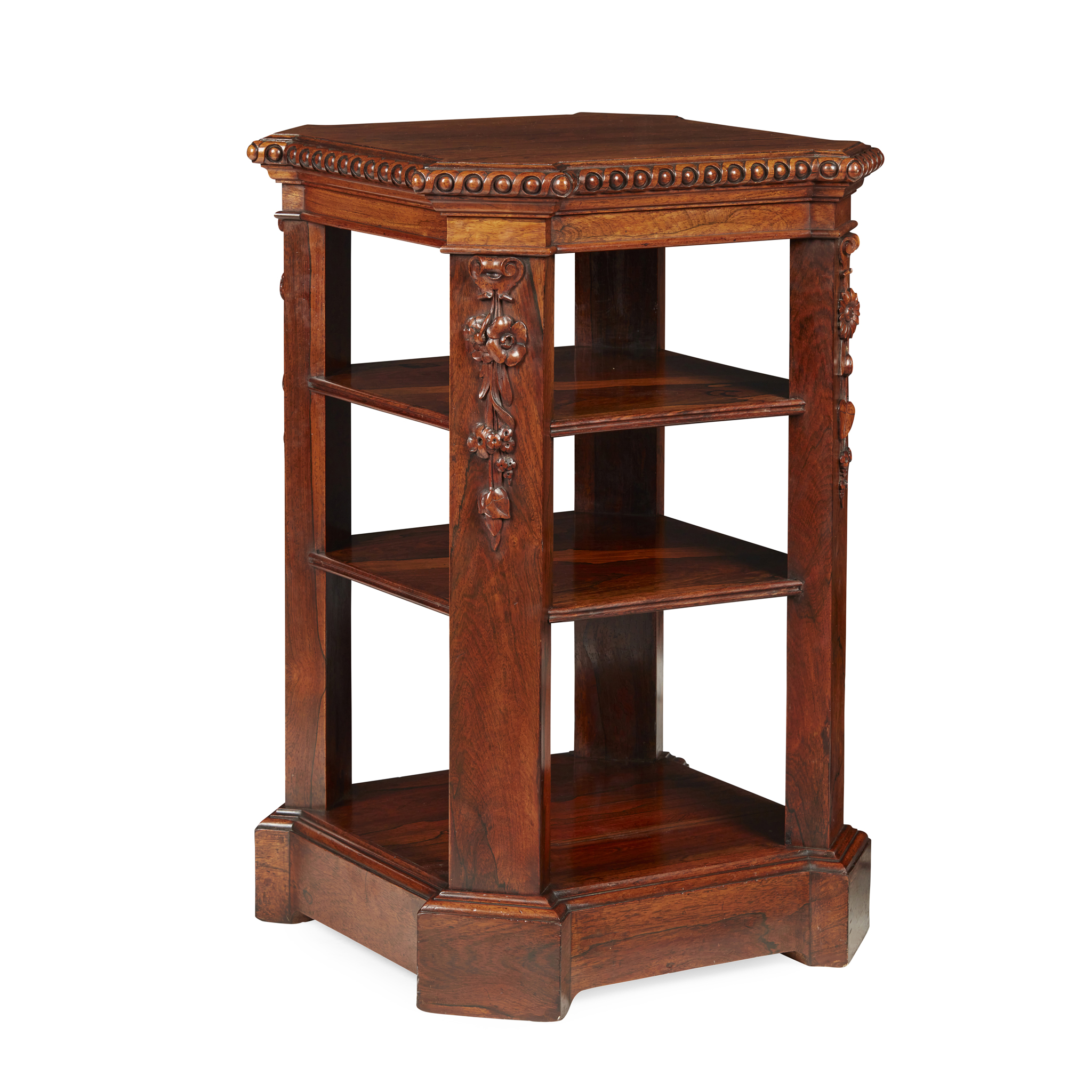 WILLIAM IV ROSEWOOD FREESTANDING BOOKCASE