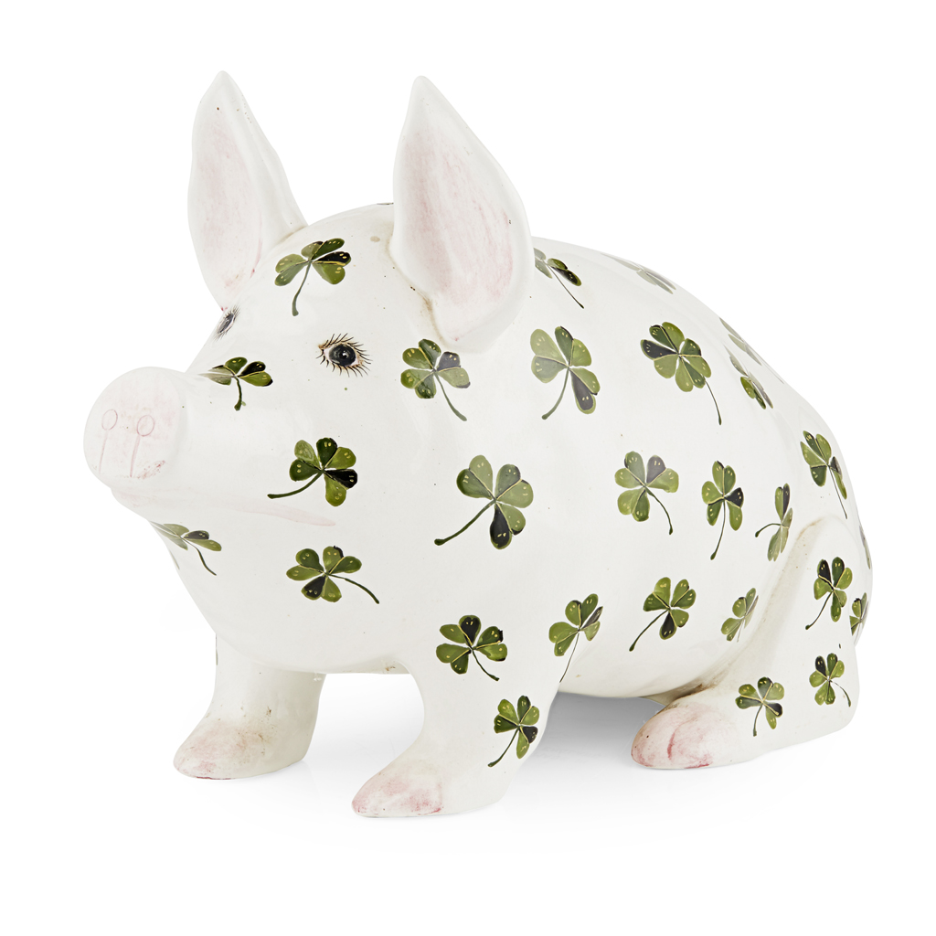 A LARGE WEMYSS WARE PIG