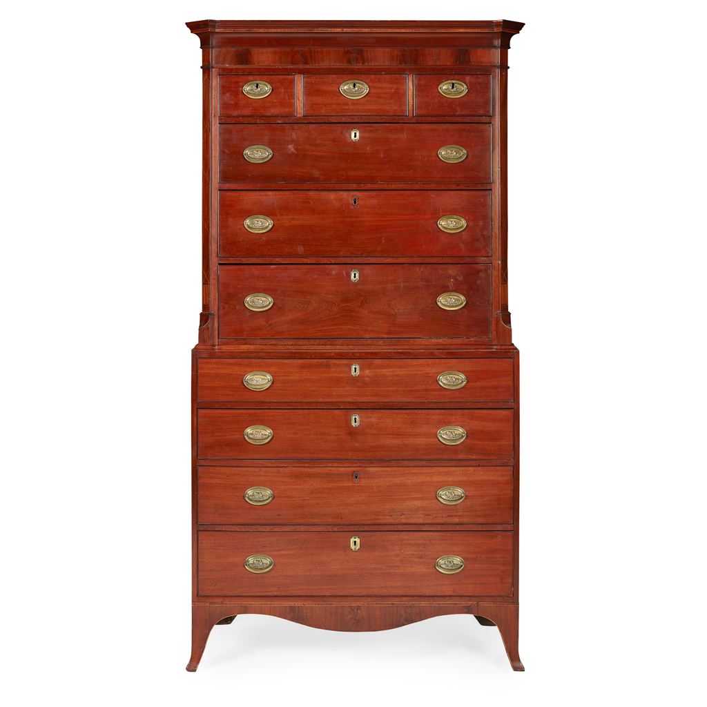 SCOTTISH GEORGE III MAHOGANY TALLBOY