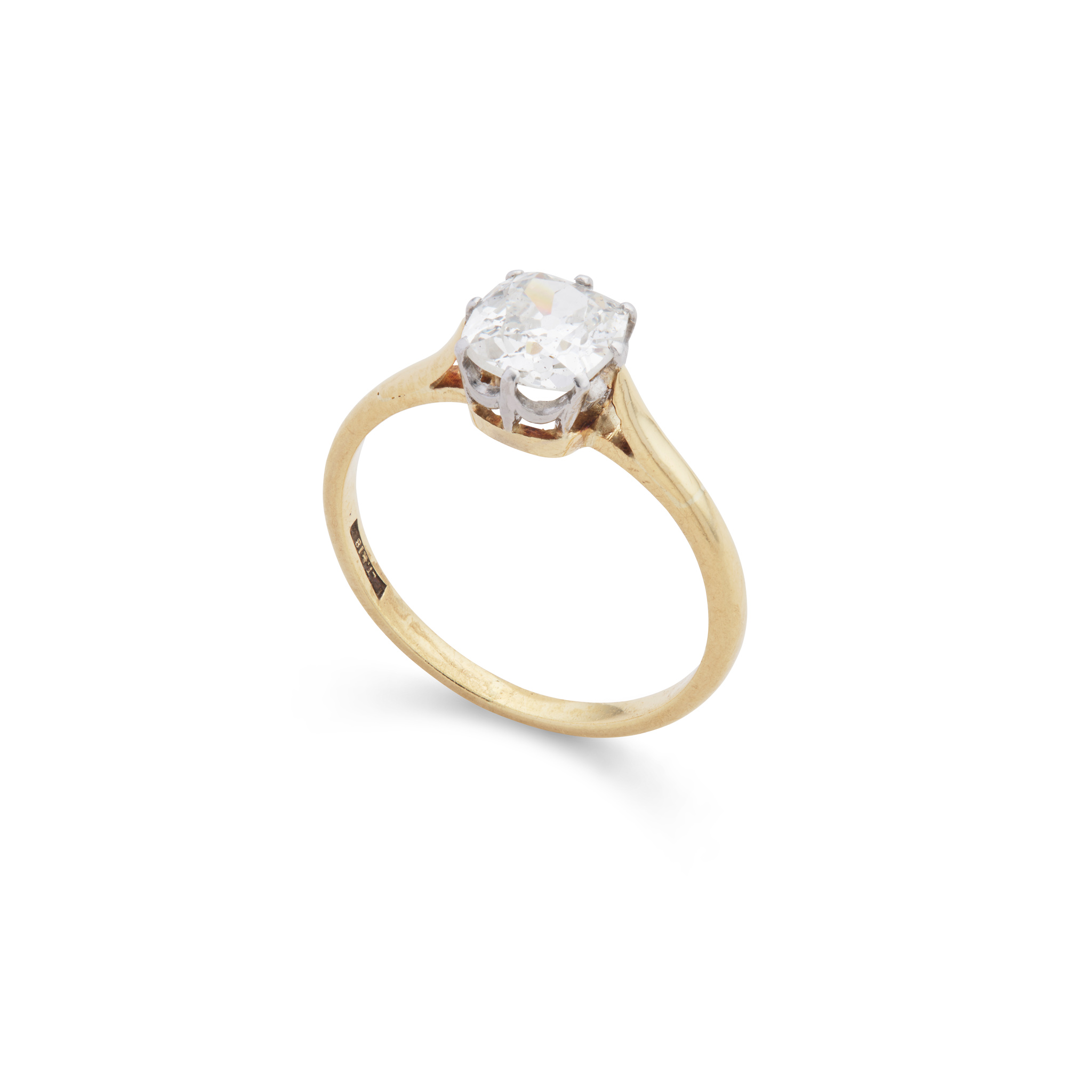 A diamond single-stone ring