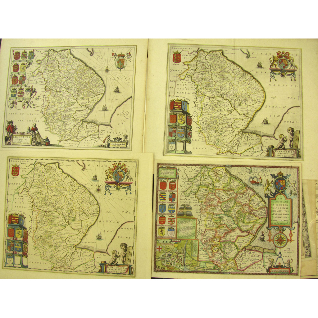 Lincolnshire Maps - A Large Collection including Speed, John