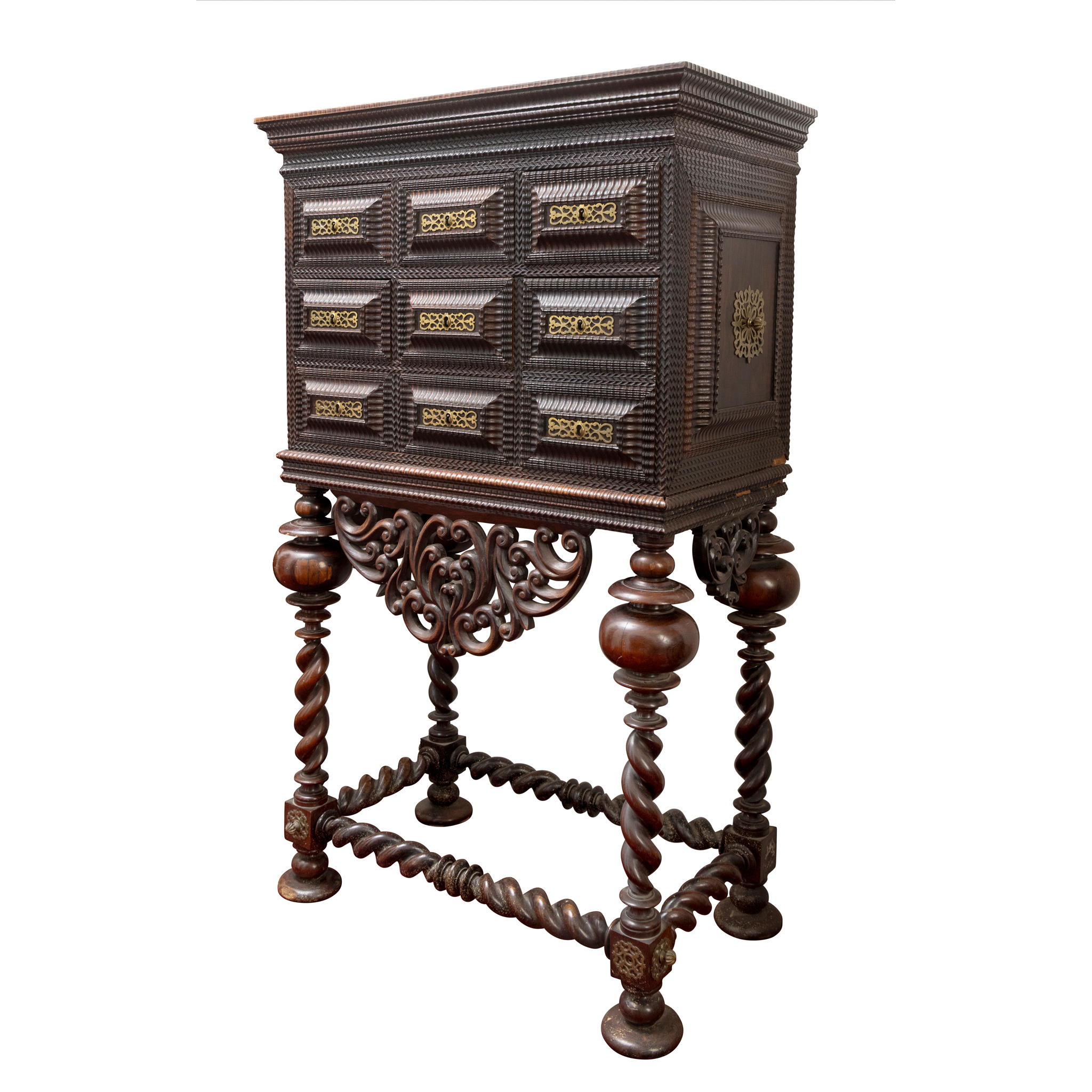 AN IBERIAN CABINET ON STAND