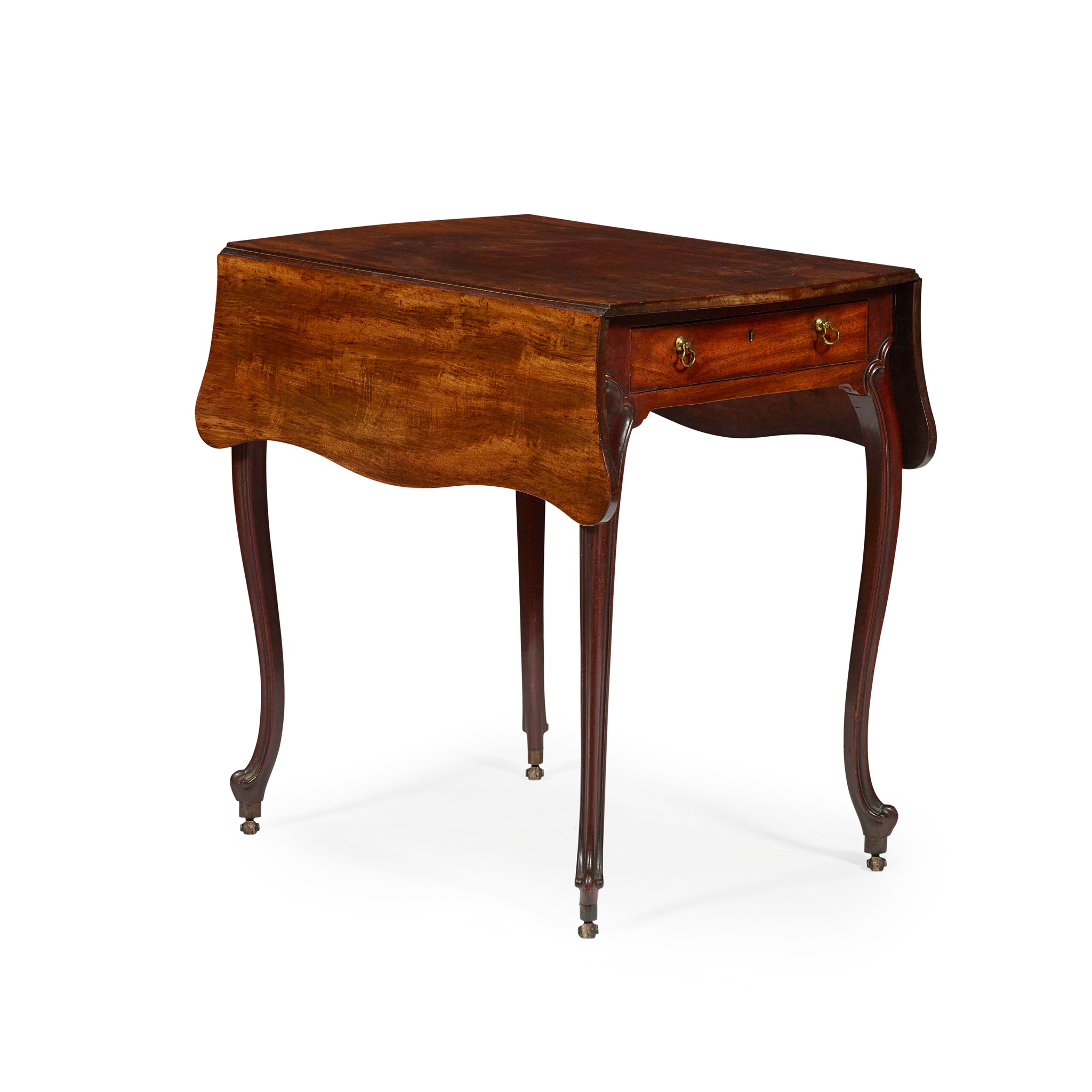 GEORGE III MAHOGANY 'BUTTERFLY' PEMBROKE TABLE
