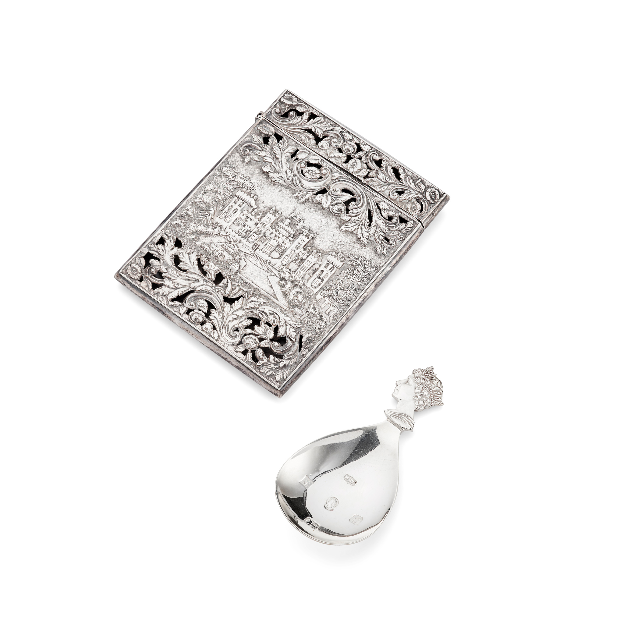 A CASTLE TOPPED CARD CASE