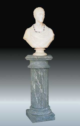 A 19th century Carara marble bust