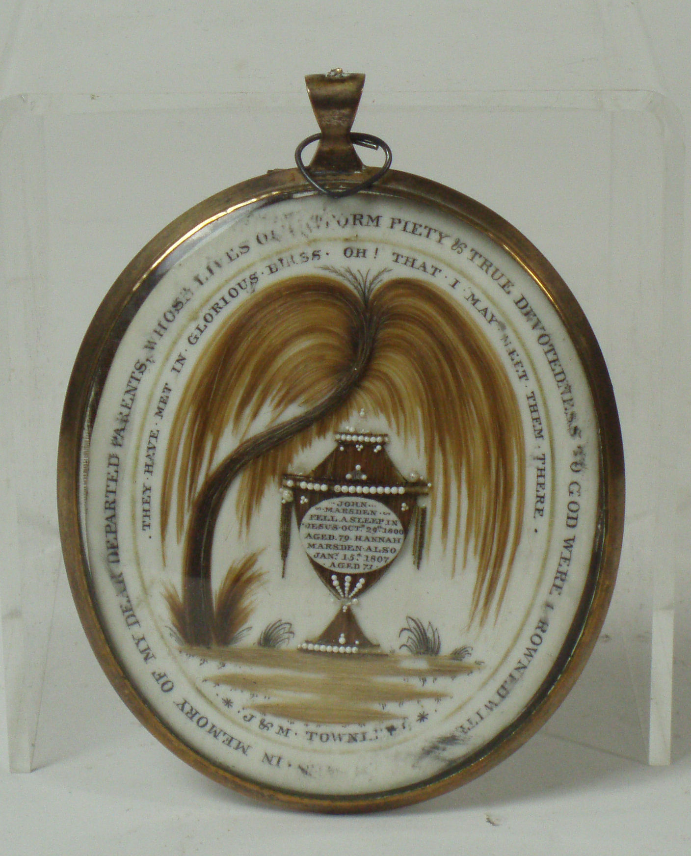 An early 19th century memorium miniature