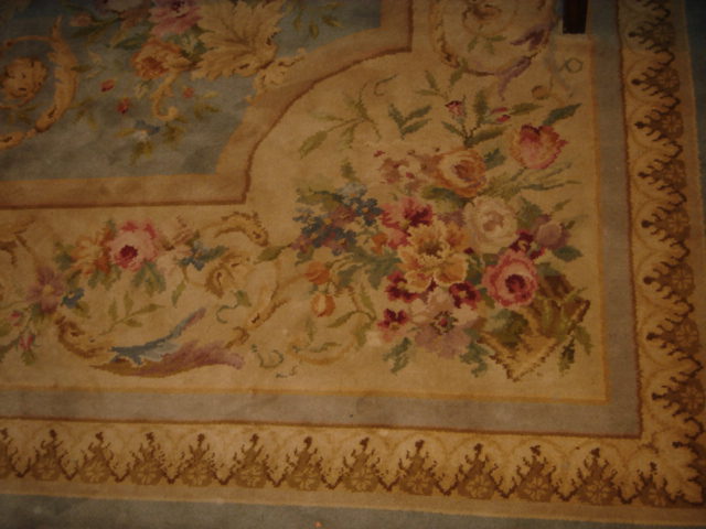 A large machine woven carpet,